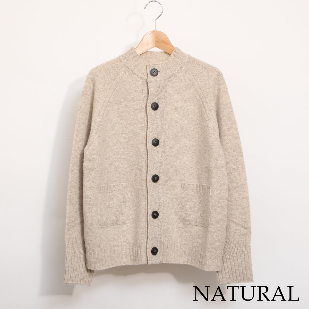 OTA KNIT ソフトウールハイネックカーディガン