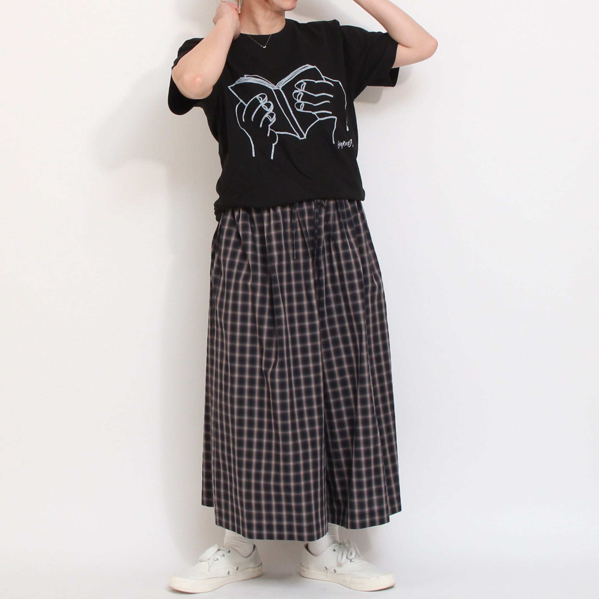 【30%OFF】【BLACKのみ ラスト1点・本店限定商品】Vent’ douestチェックイージーキュロット
