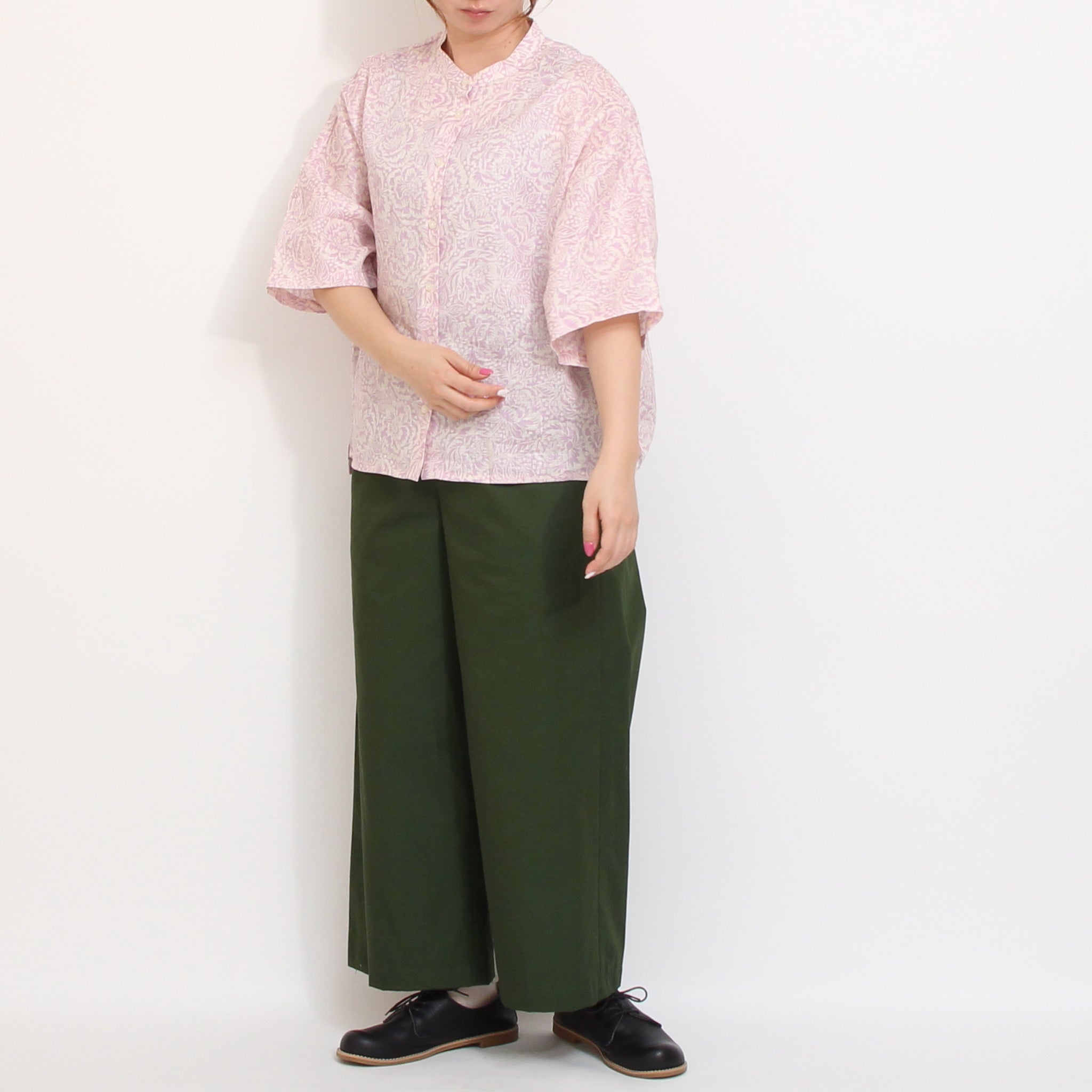 【20%OFF】【YELLOW残り僅か】フランダースリネンスタンドドルマンシャツ2605