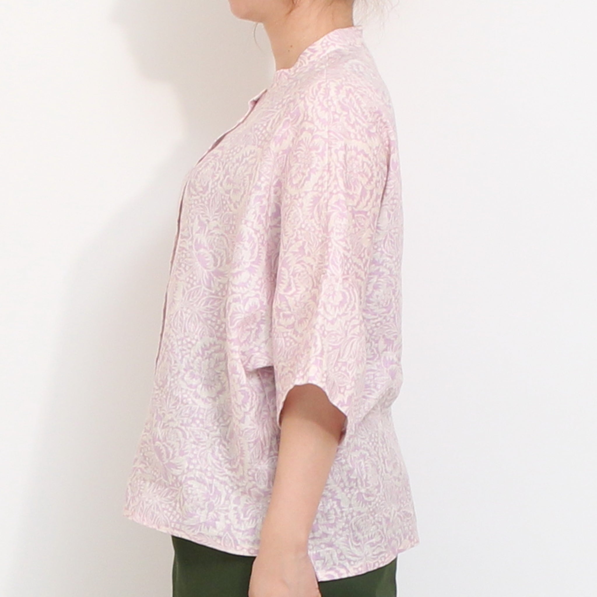 【20%OFF】【YELLOW残り僅か】フランダースリネンスタンドドルマンシャツ2605