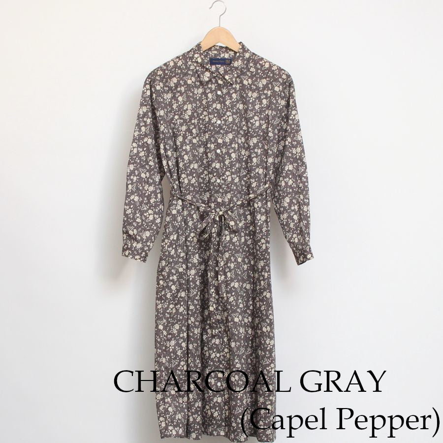 【20%OFF】【Online Shopのみ! ラスト1点ずつ】リバティ共布ベルトワンピース(2509)