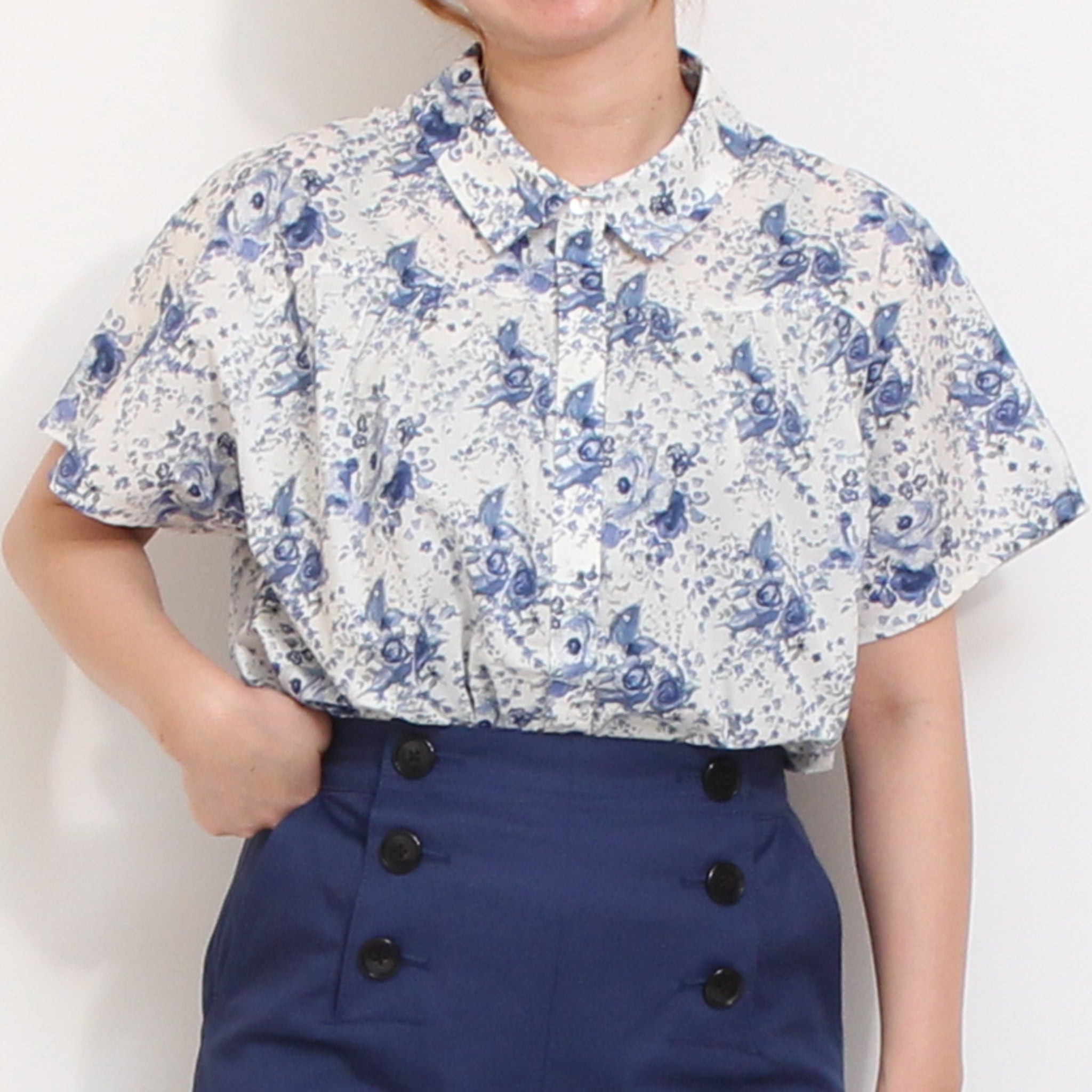 sosotto LIBERTYサドル切替シャツ