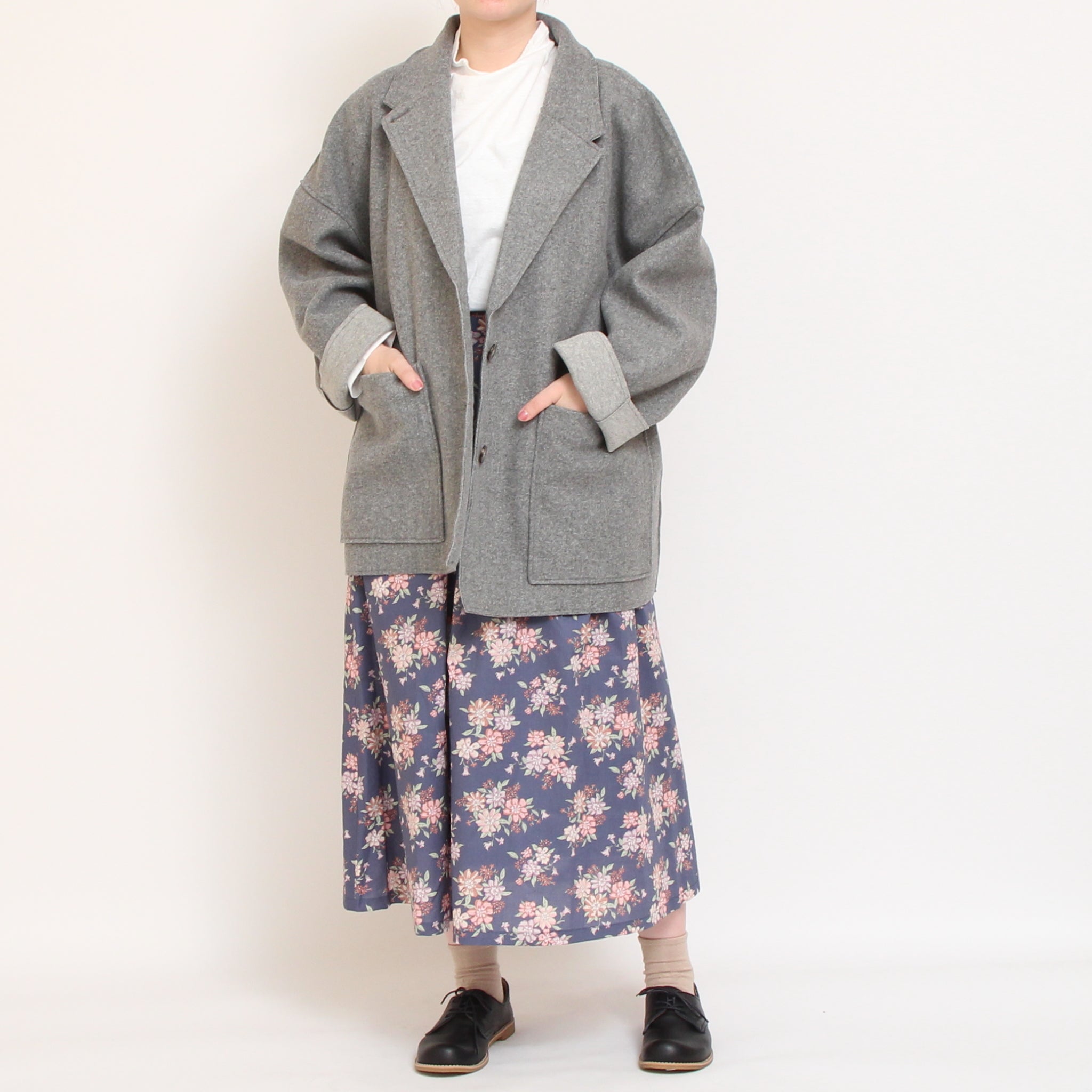 to touch両面起毛タートルプルオーバー