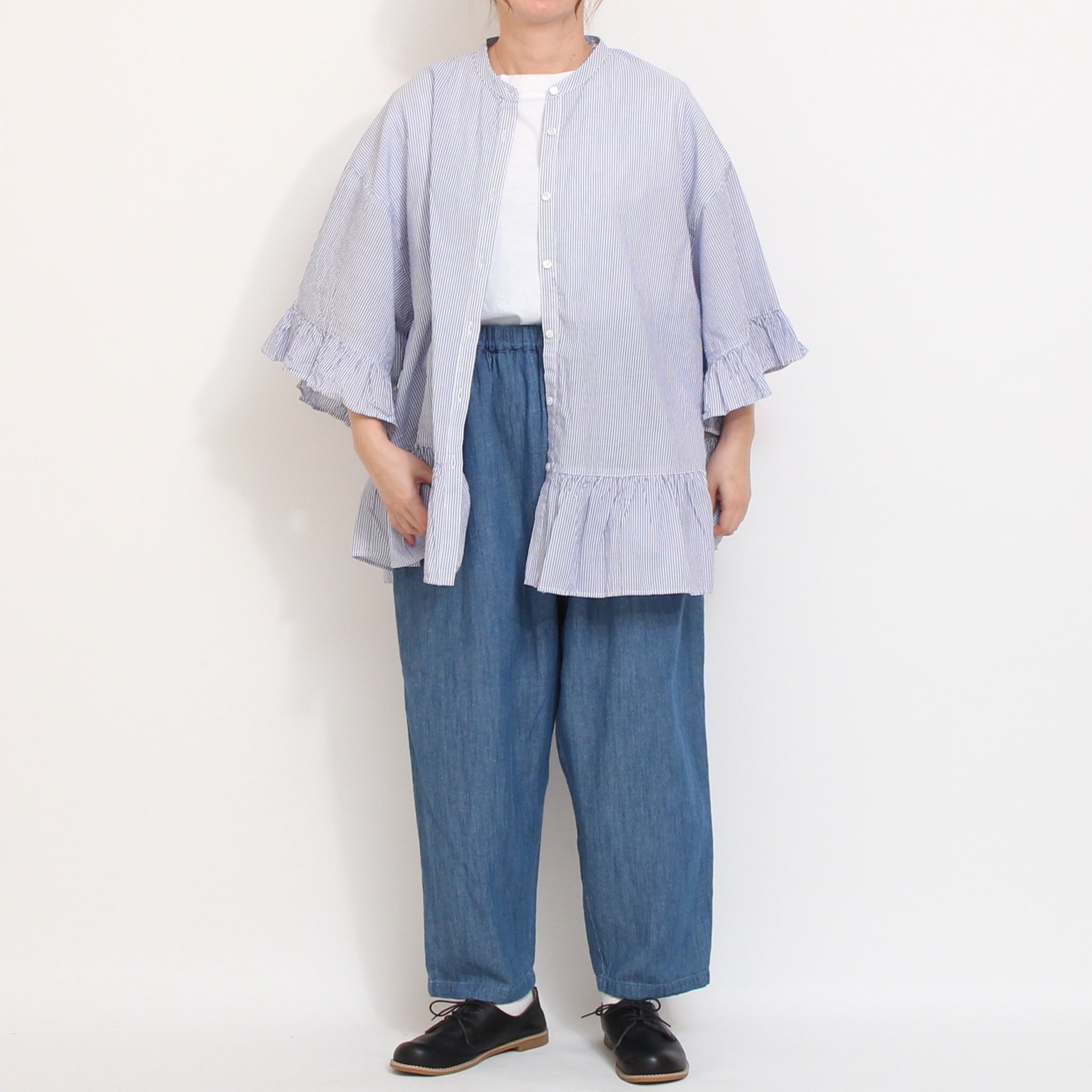 【YELLOWのみ 残り僅か】【本店限定商品】ista-ireフリルチュニック