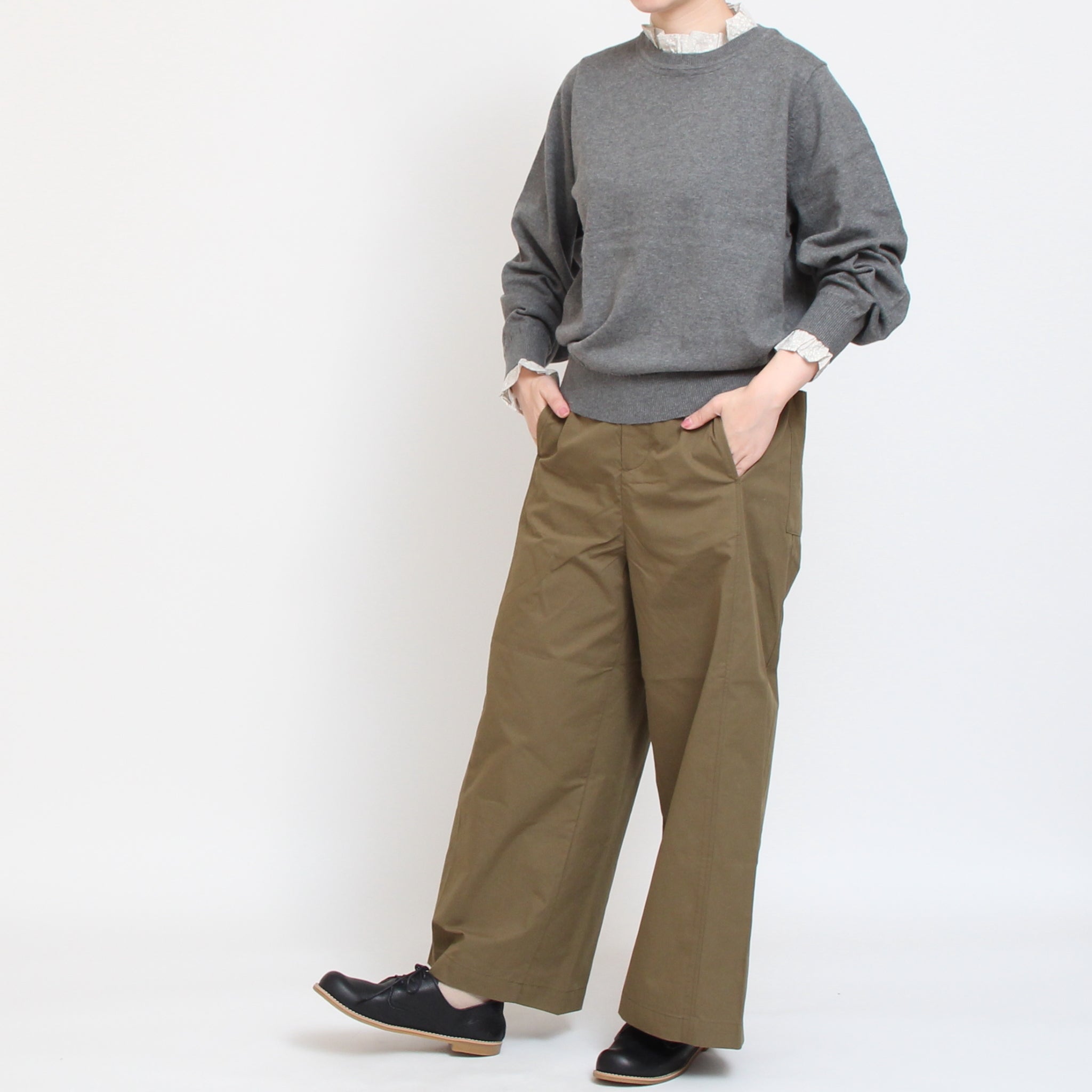 Pont de Chalons シームクロップドパンツ