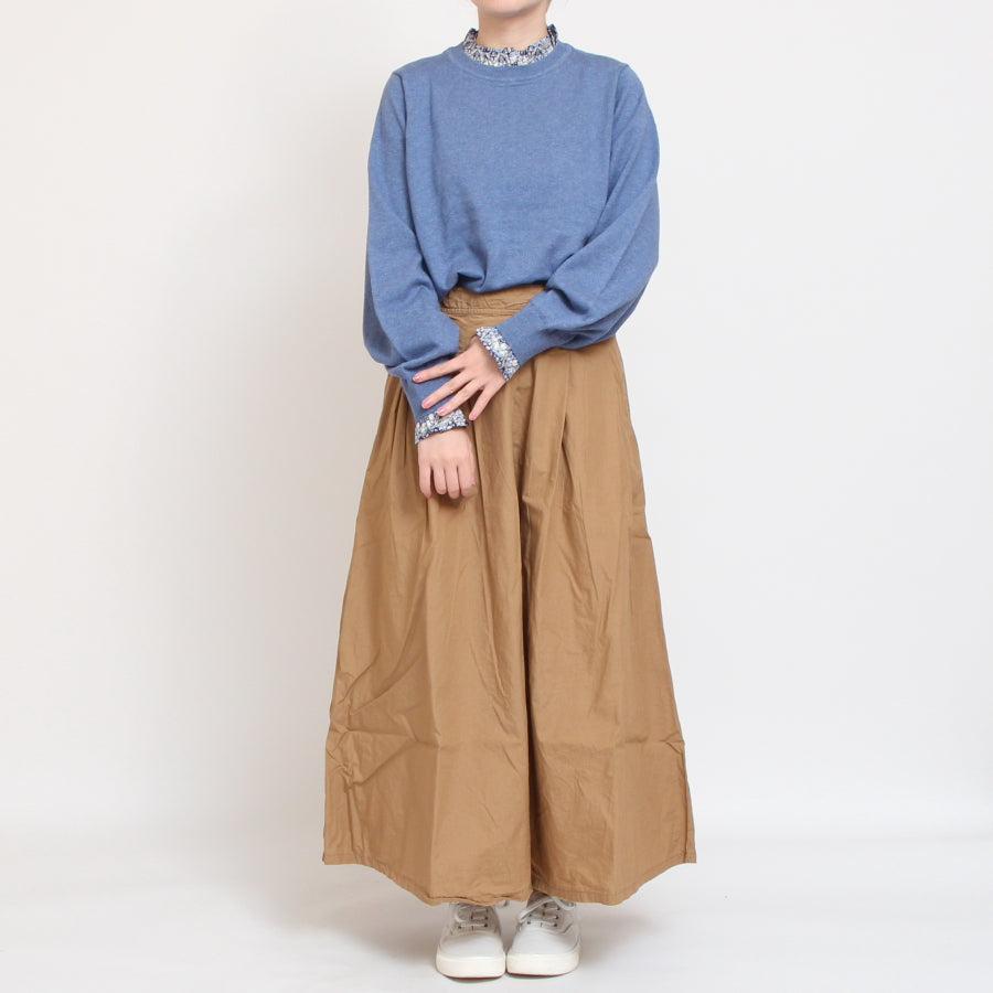 【30%OFF】【ラスト1点ずつ】sosotto LIBERTYフリルニットプルオーバー