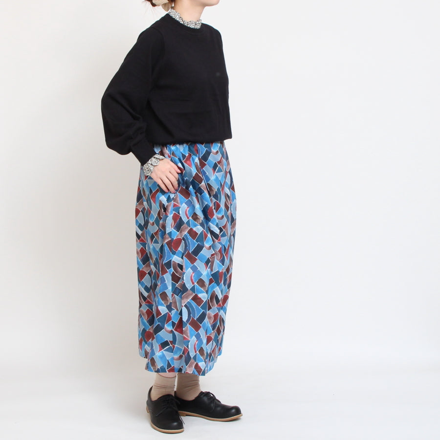 【30%OFF】【ラスト1点ずつ】sosotto LIBERTYフリルニットプルオーバー