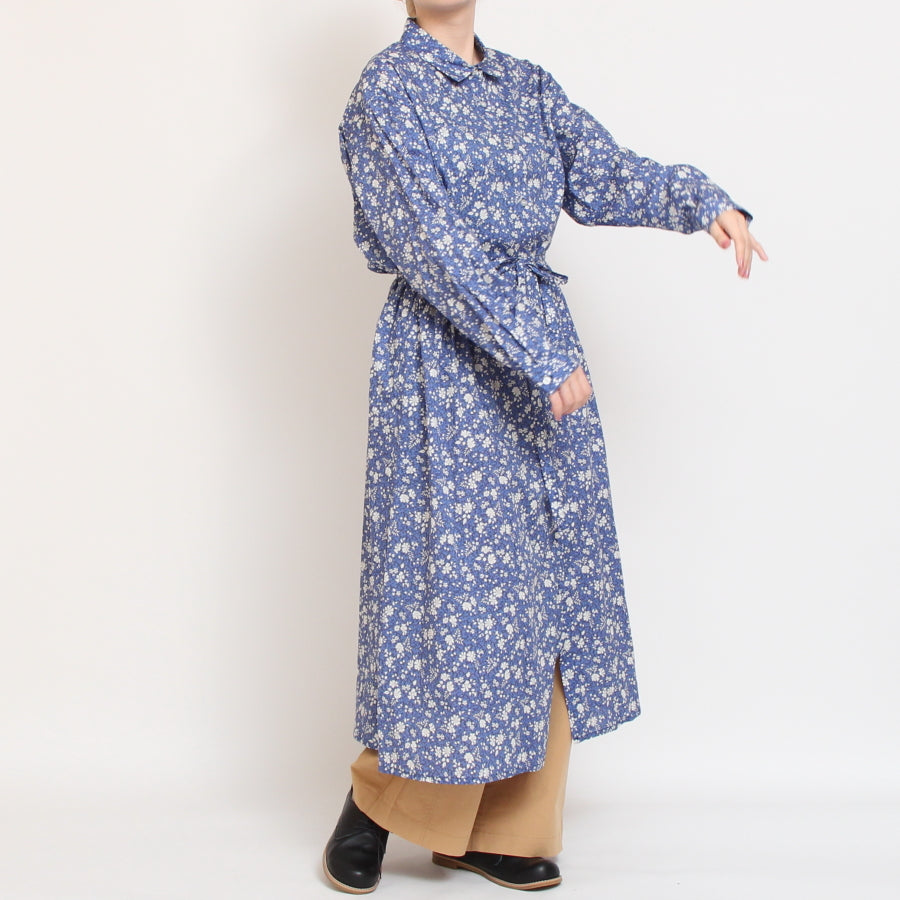 【20%OFF】【Online Shopのみ! ラスト1点ずつ】リバティ共布ベルトワンピース(2509)