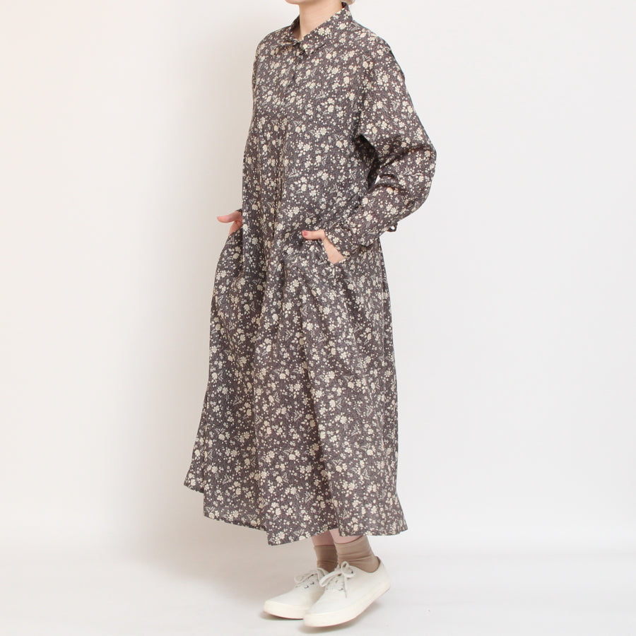 【20%OFF】【Online Shopのみ! ラスト1点ずつ】リバティ共布ベルトワンピース(2509)