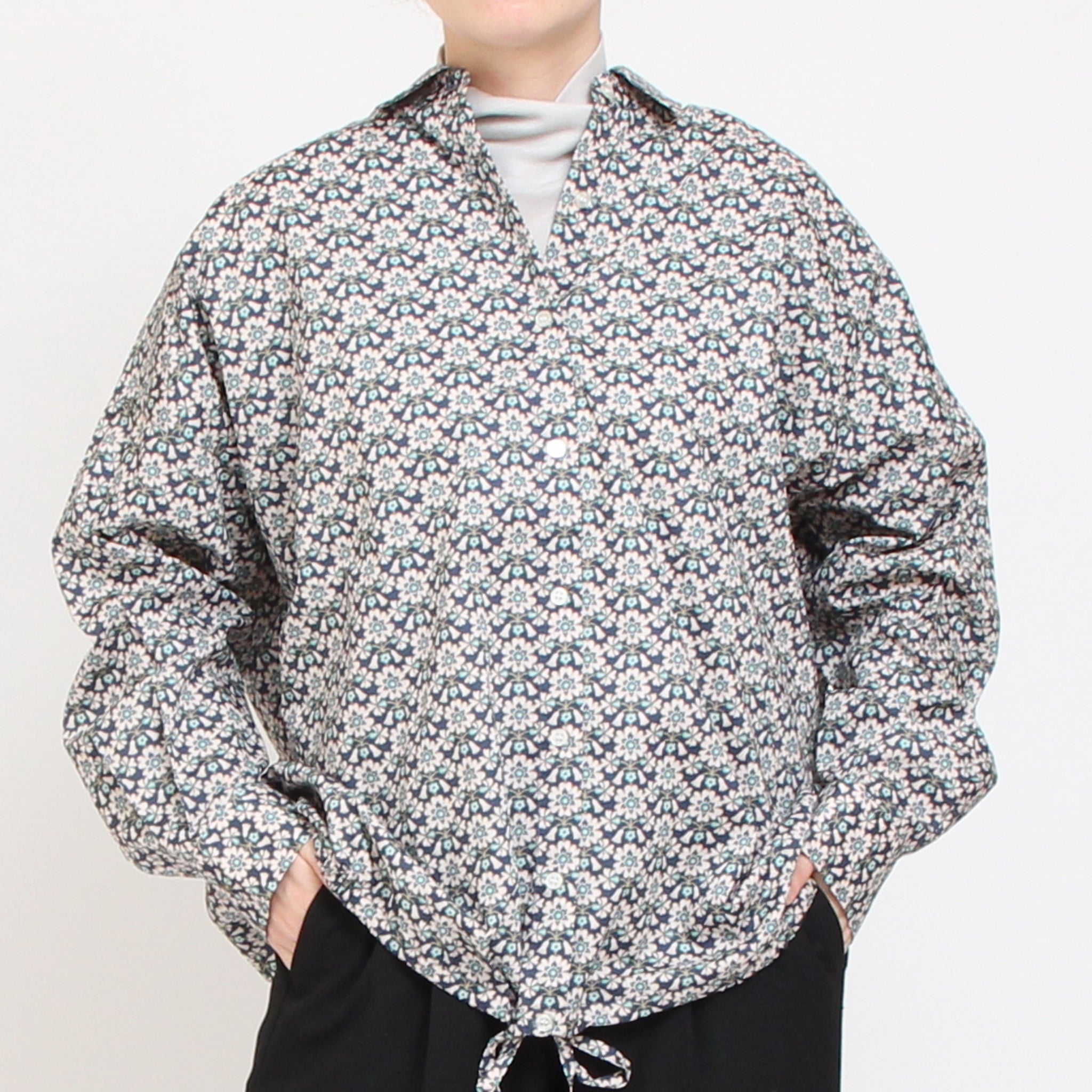 【20%OFF】【残り僅か】リバティドロストコクーンシャツ(2509)