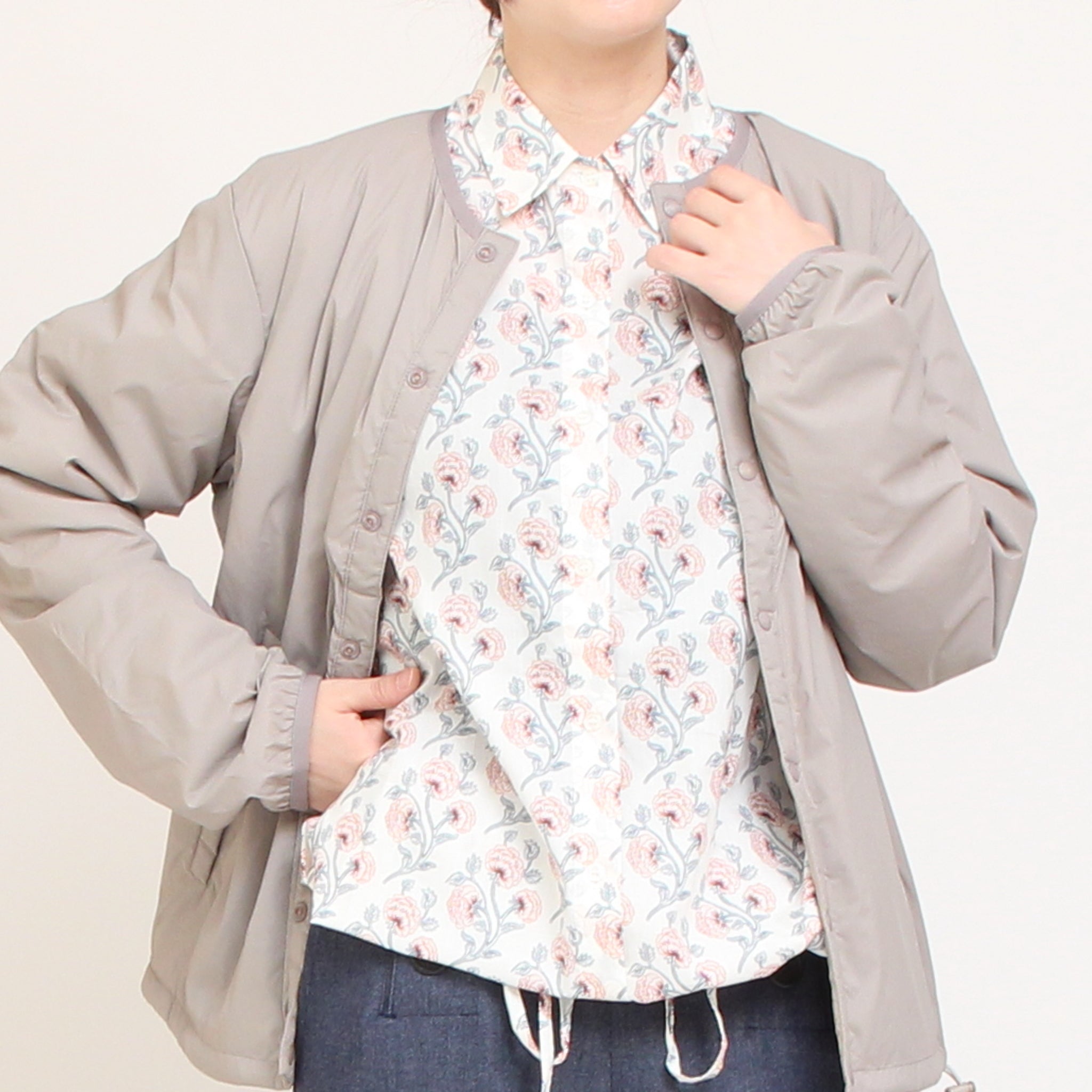 【20%OFF】【残り僅か】リバティドロストコクーンシャツ(2509)