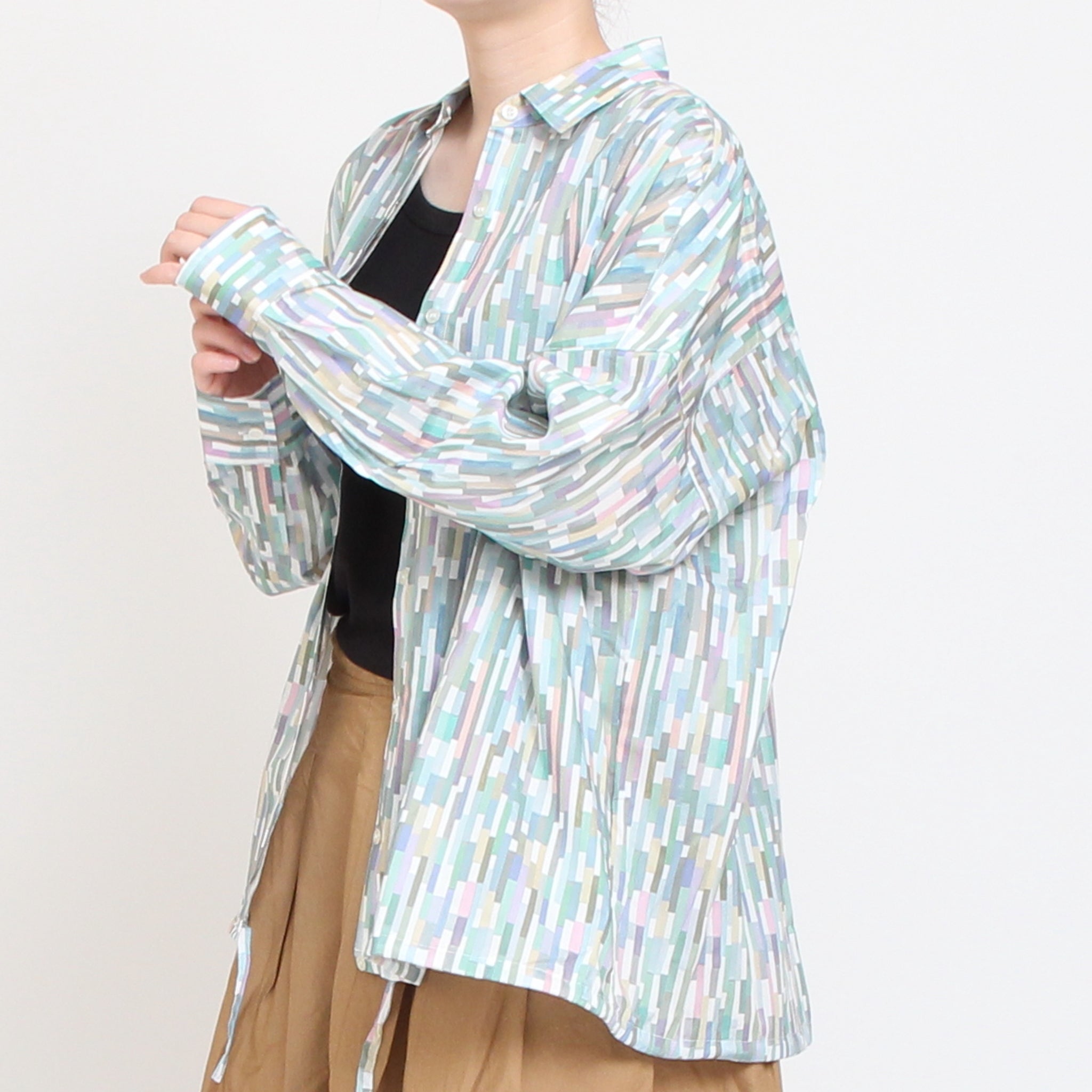 【20%OFF】【残り僅か】リバティドロストコクーンシャツ(2509)