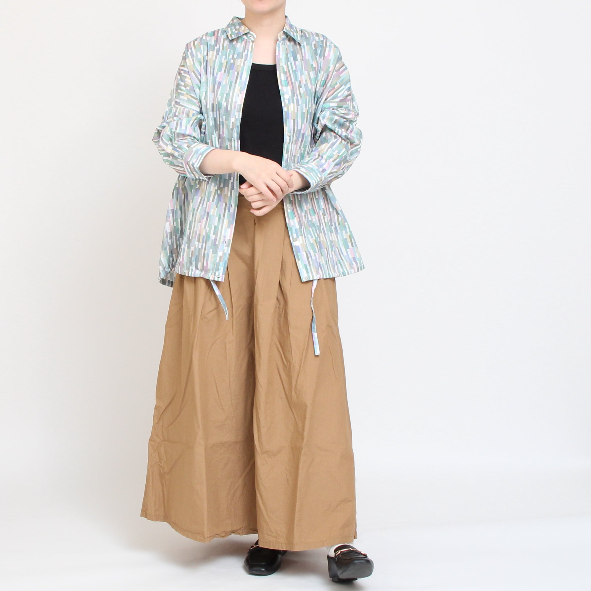 【20%OFF】【残り僅か】リバティドロストコクーンシャツ(2509)