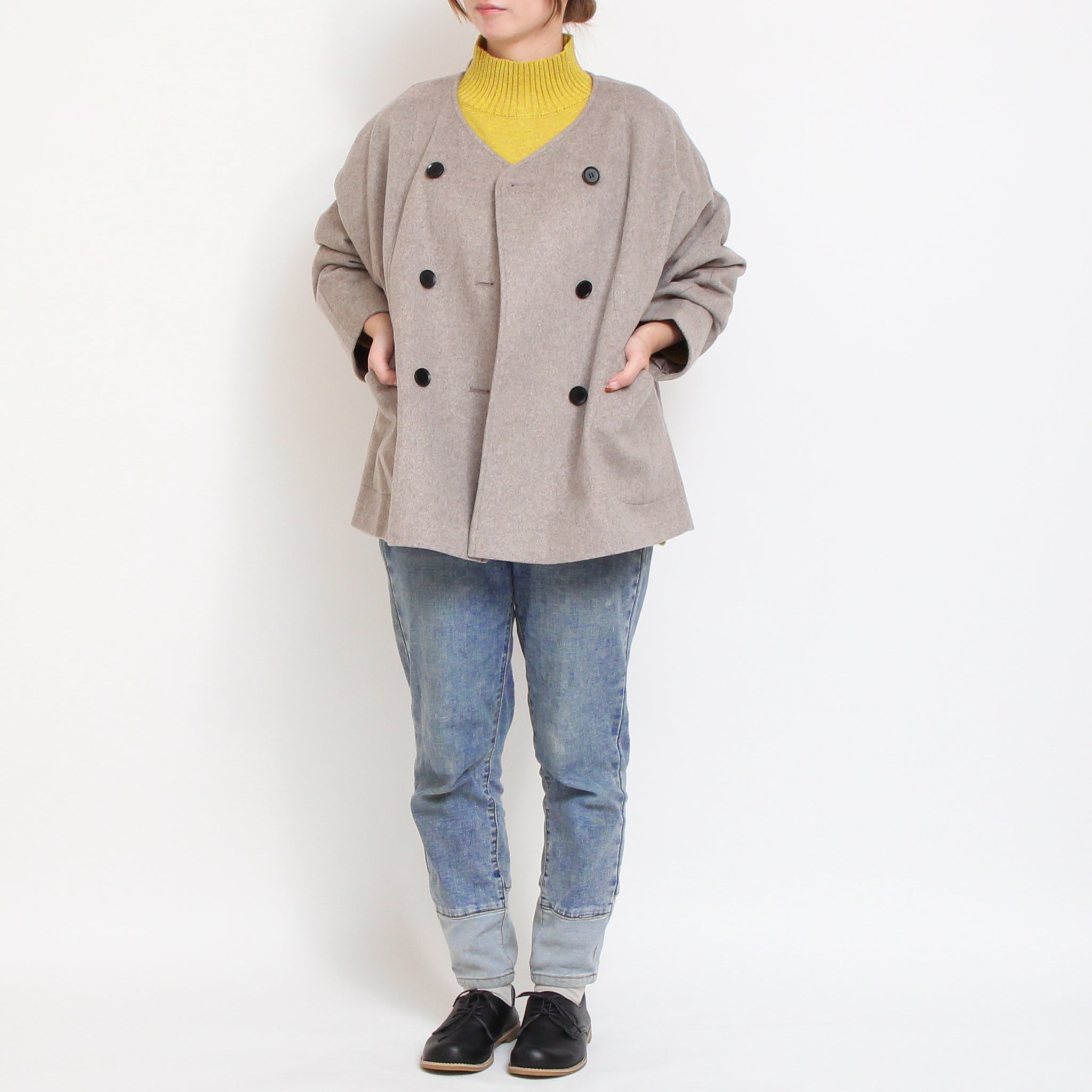 【再値下げ・40%OFF】【MOCHAラスト1点】Vent d'ouestライトシャギーメルトンジャケット2510