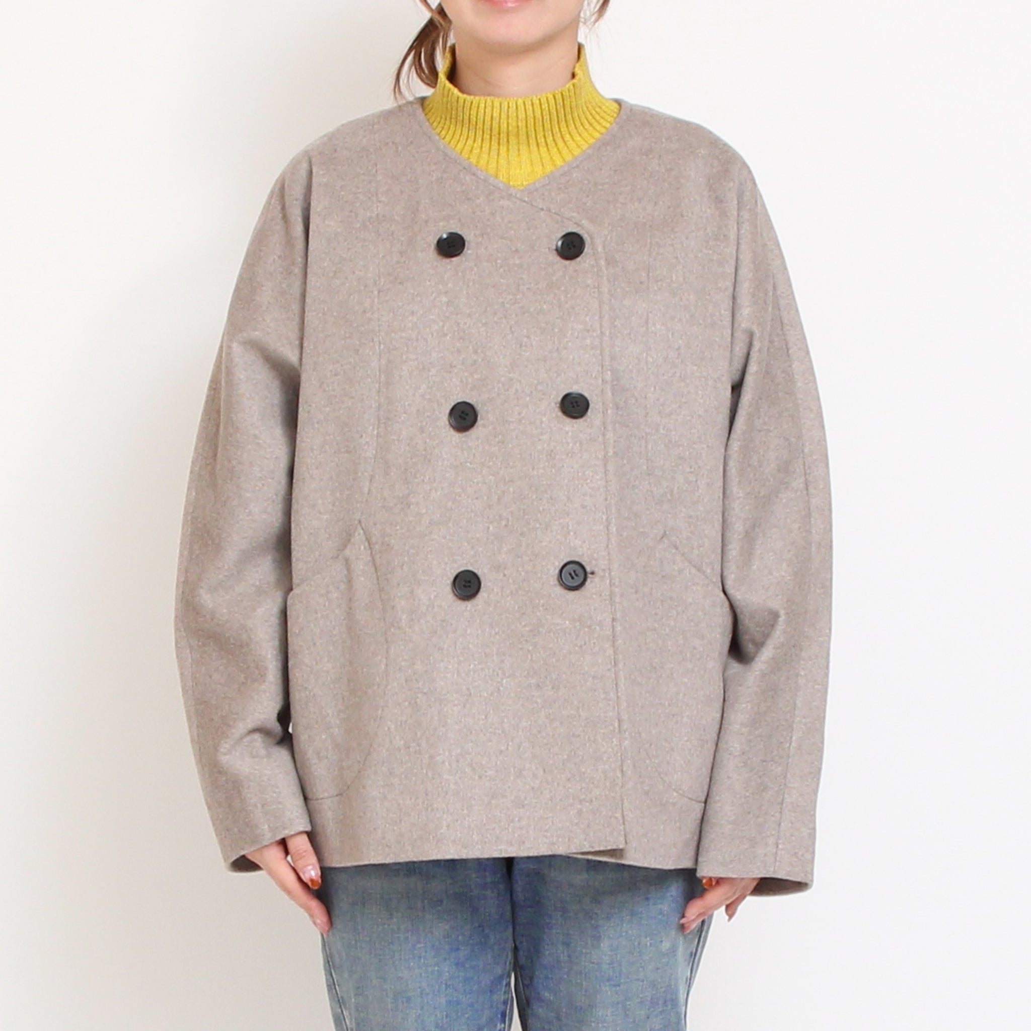 【MOCHAラスト1点】Vent d'ouestライトシャギーメルトンジャケット2510