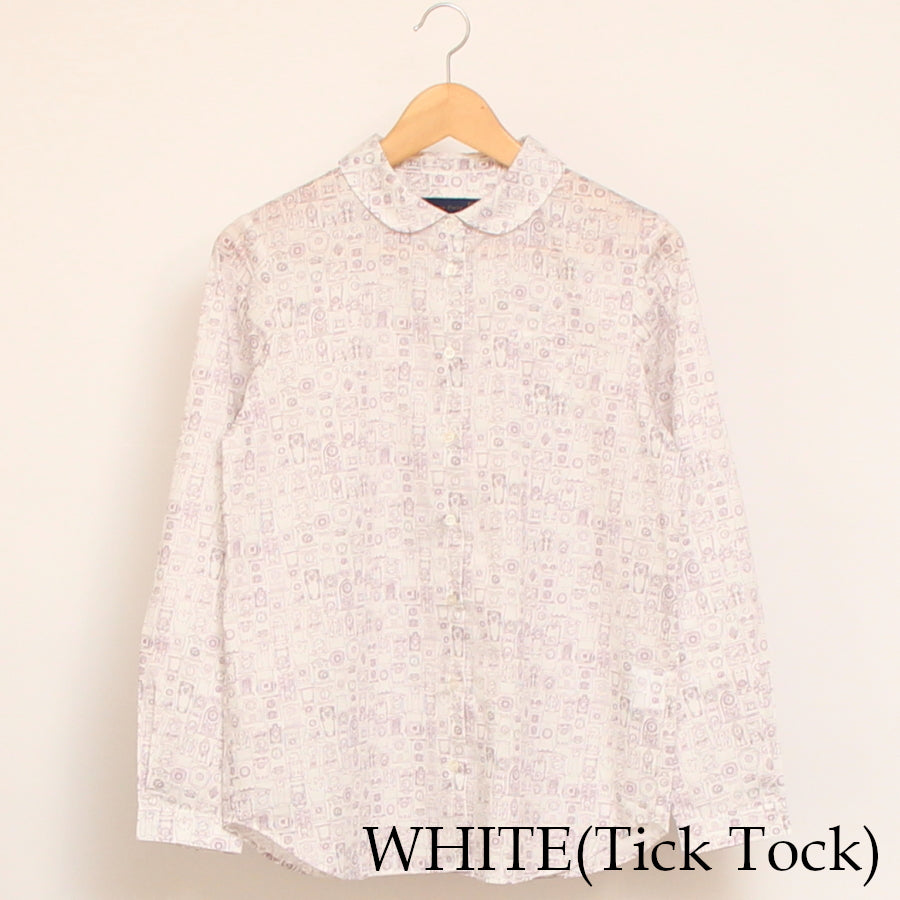 【20%OFF】【BEIGEのみ ラスト1点】リバティフラットカラーボックスシャツ(2509)