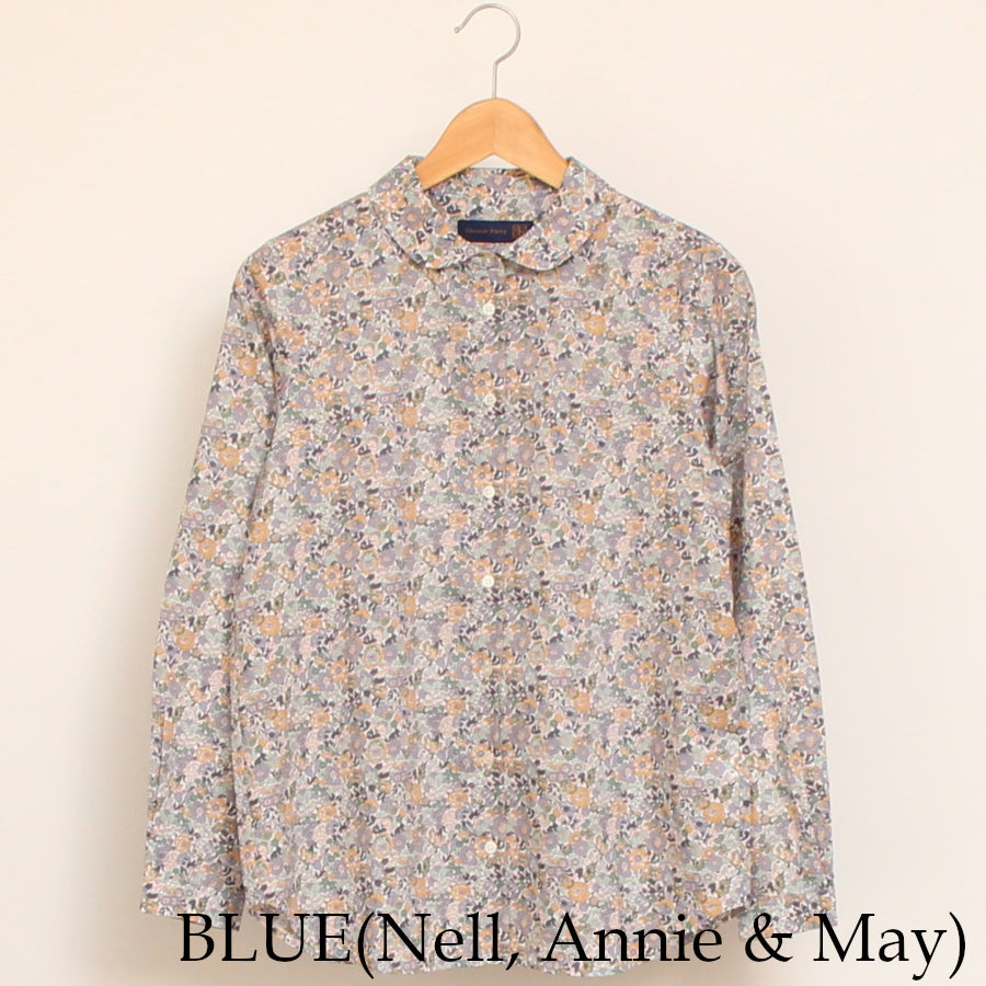 【20%OFF】【BEIGEのみ ラスト1点】リバティフラットカラーボックスシャツ(2509)