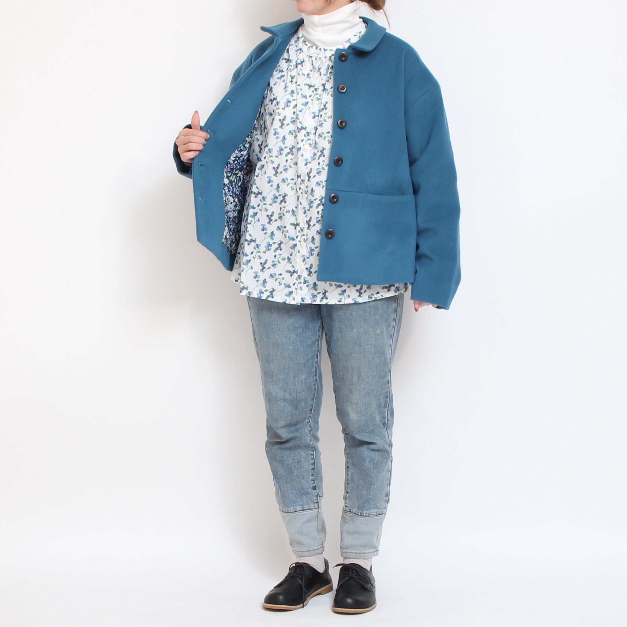 【IVORYラスト1点】NARUハイネックゆったりプルオーバー25