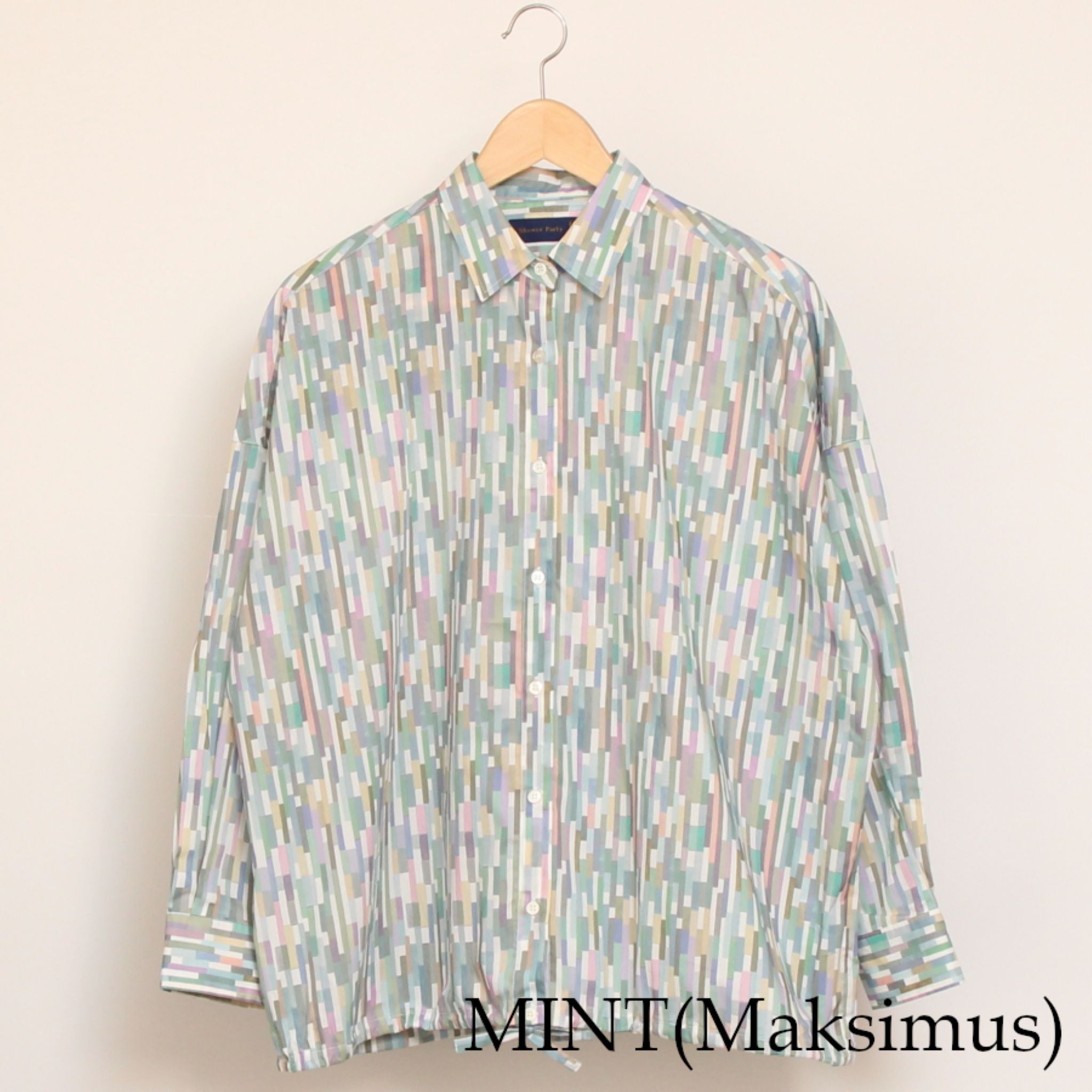 【20%OFF】【残り僅か】リバティドロストコクーンシャツ(2509)