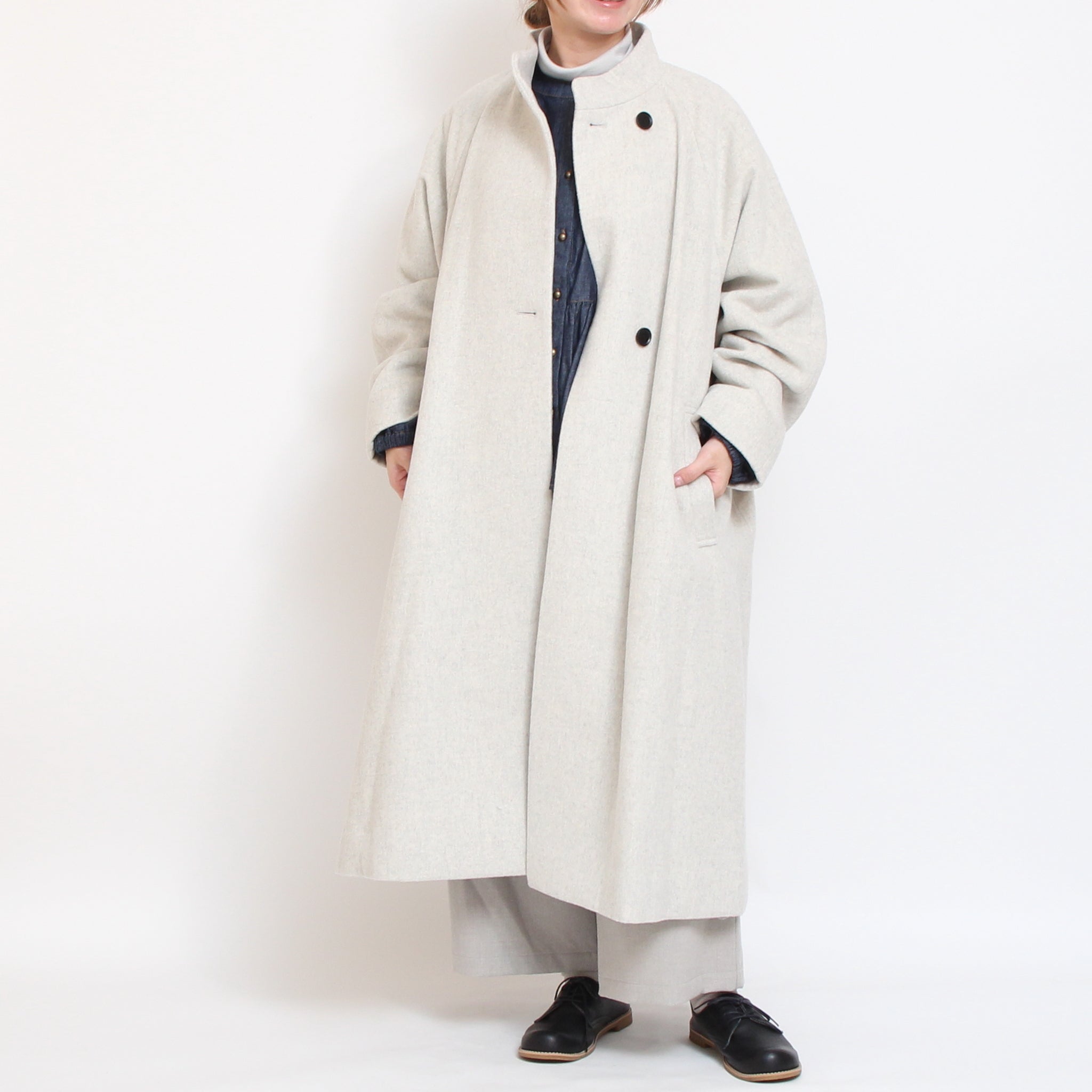 Vent d'ouestライトシャギーメルトンコート2510