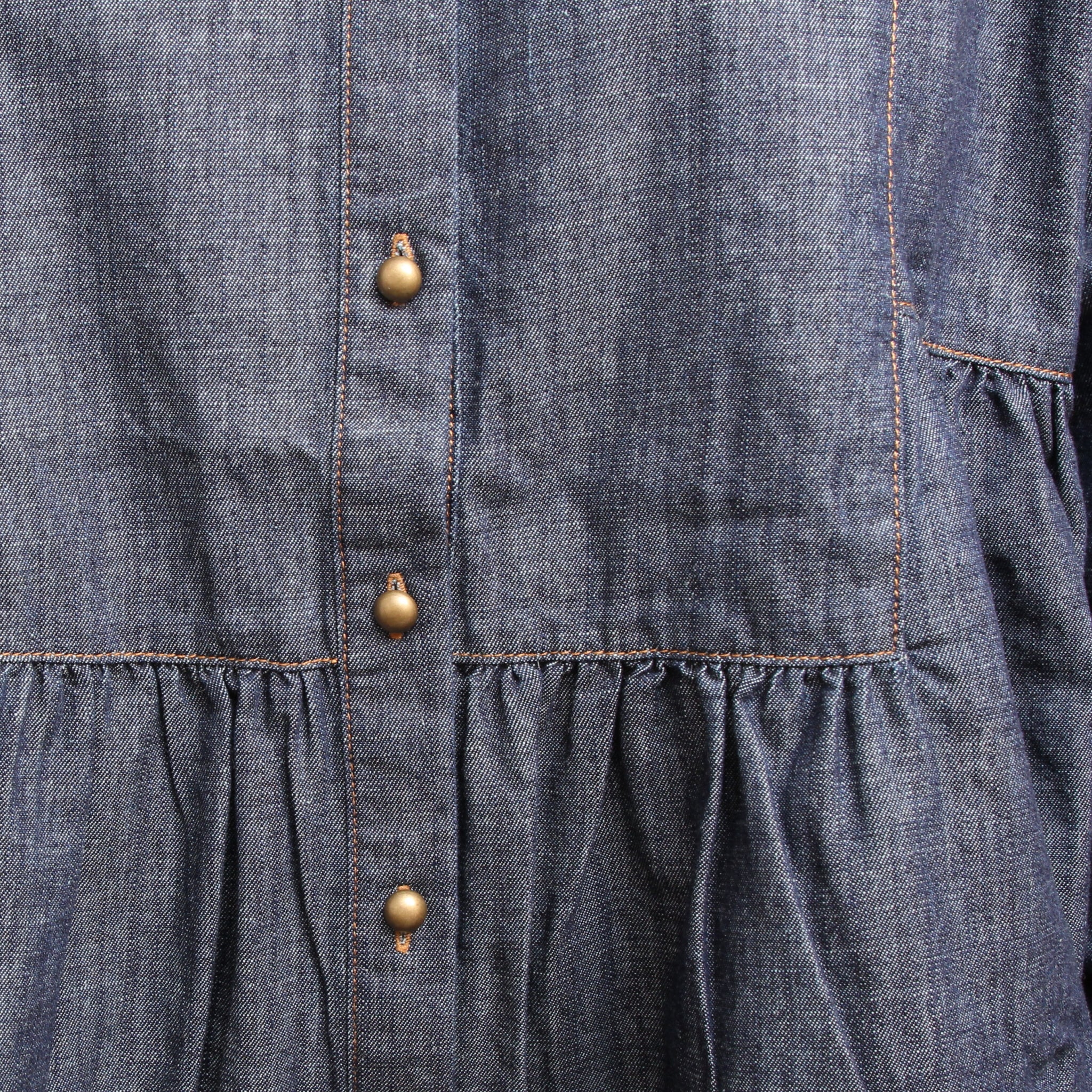 sosottoデニム切替ブラウス