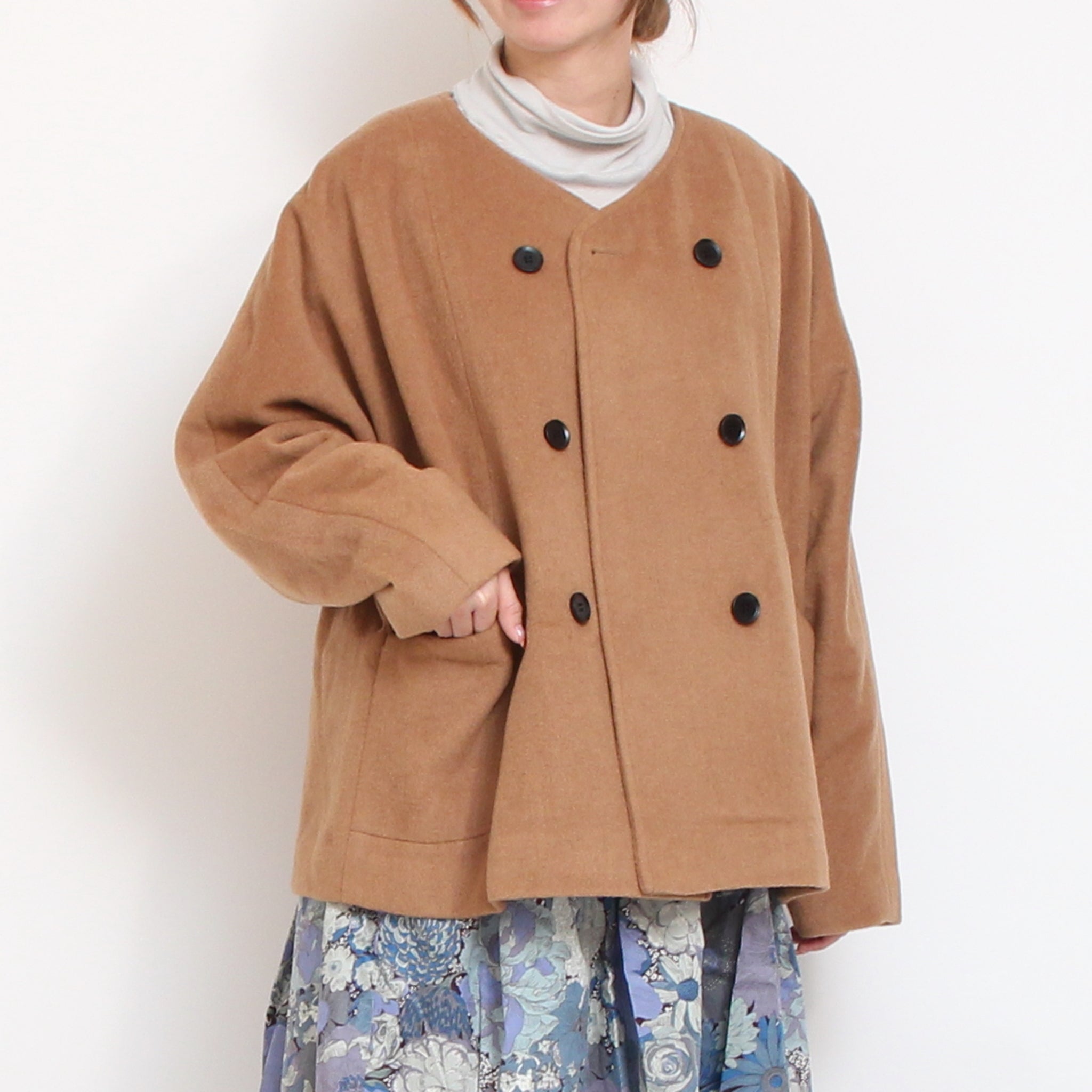 【再値下げ・40%OFF】【MOCHAラスト1点】Vent d'ouestライトシャギーメルトンジャケット2510
