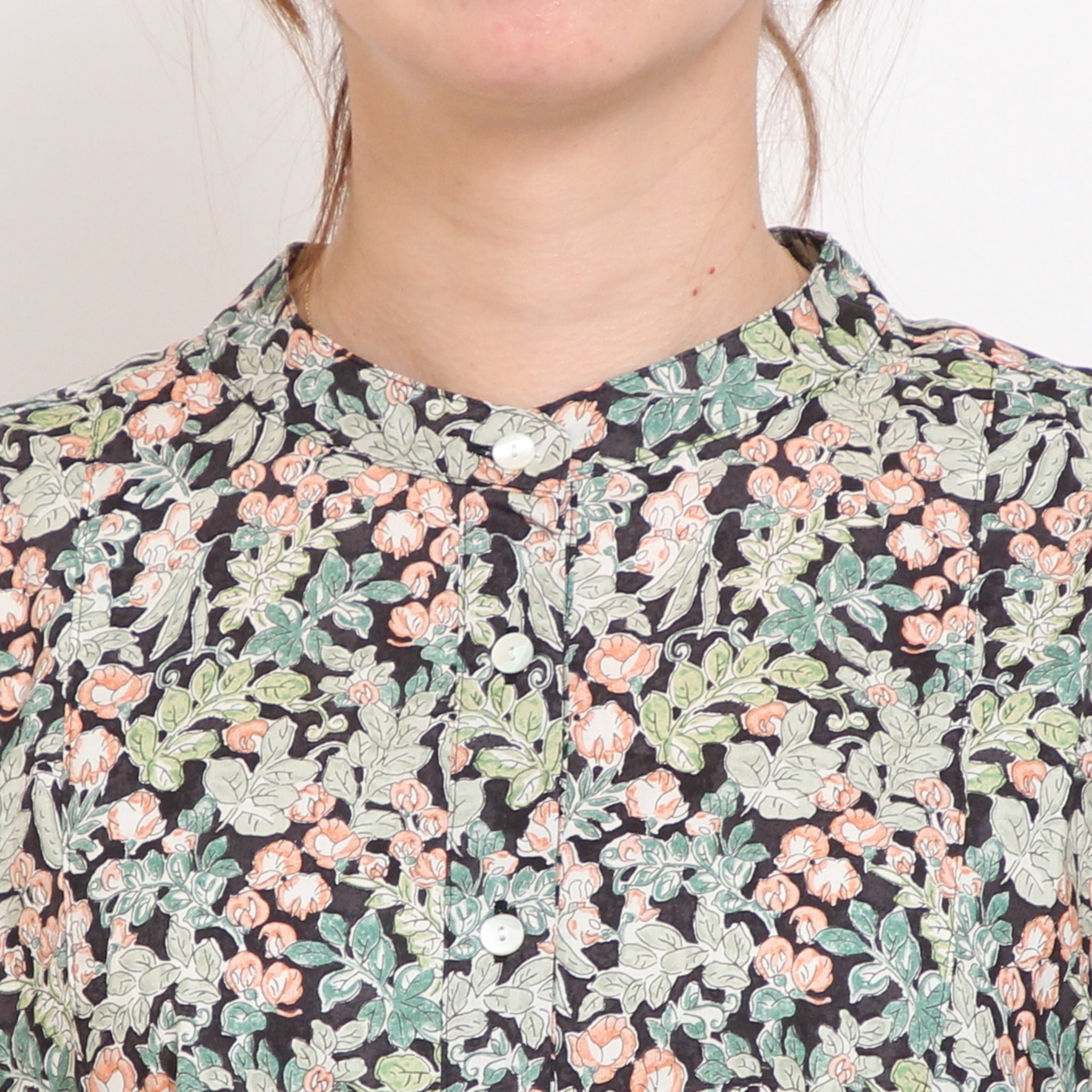 リバティヨーク切替ギャザーワンピース(2510)