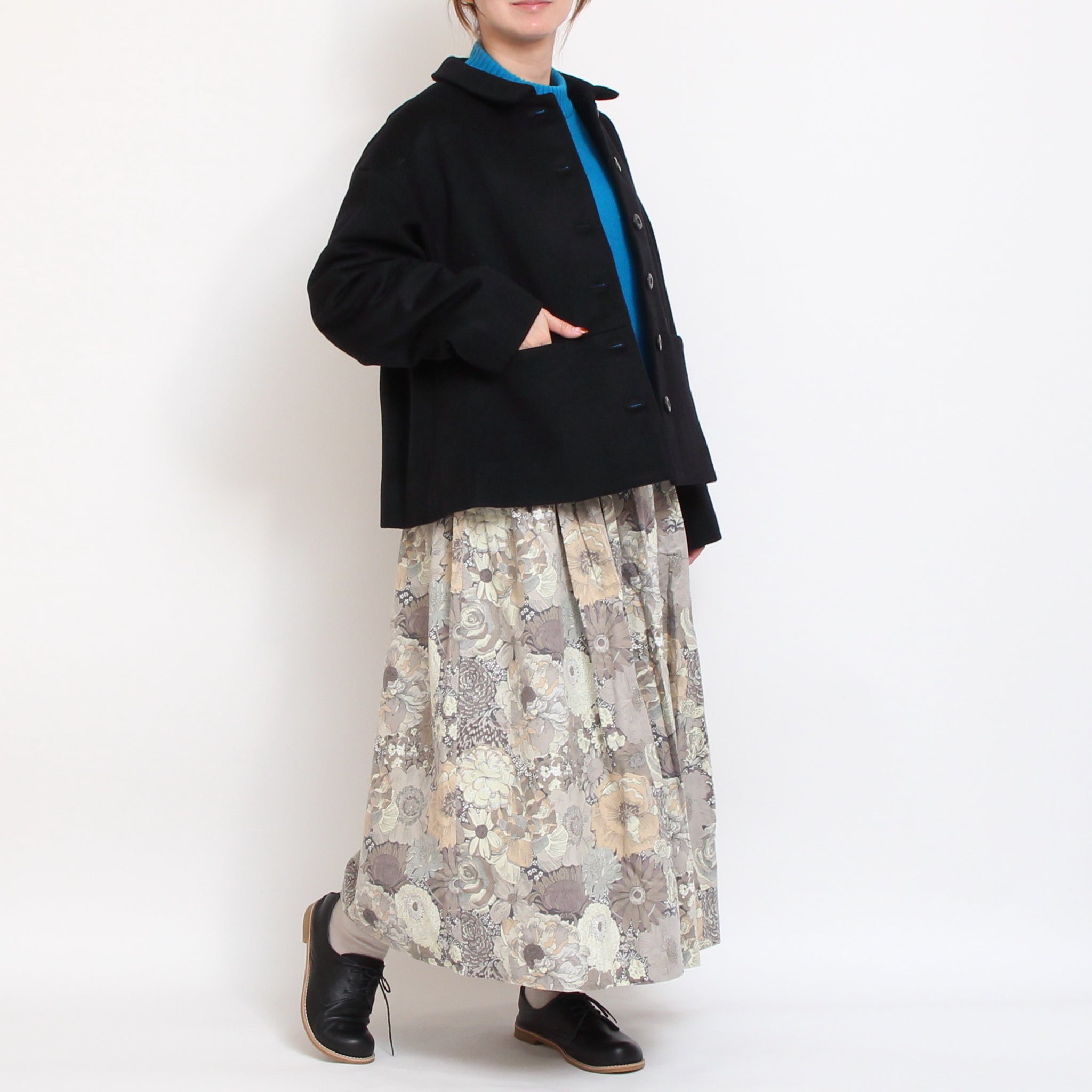 コーデュロイLIBERTYタックギャザースカート(2510)