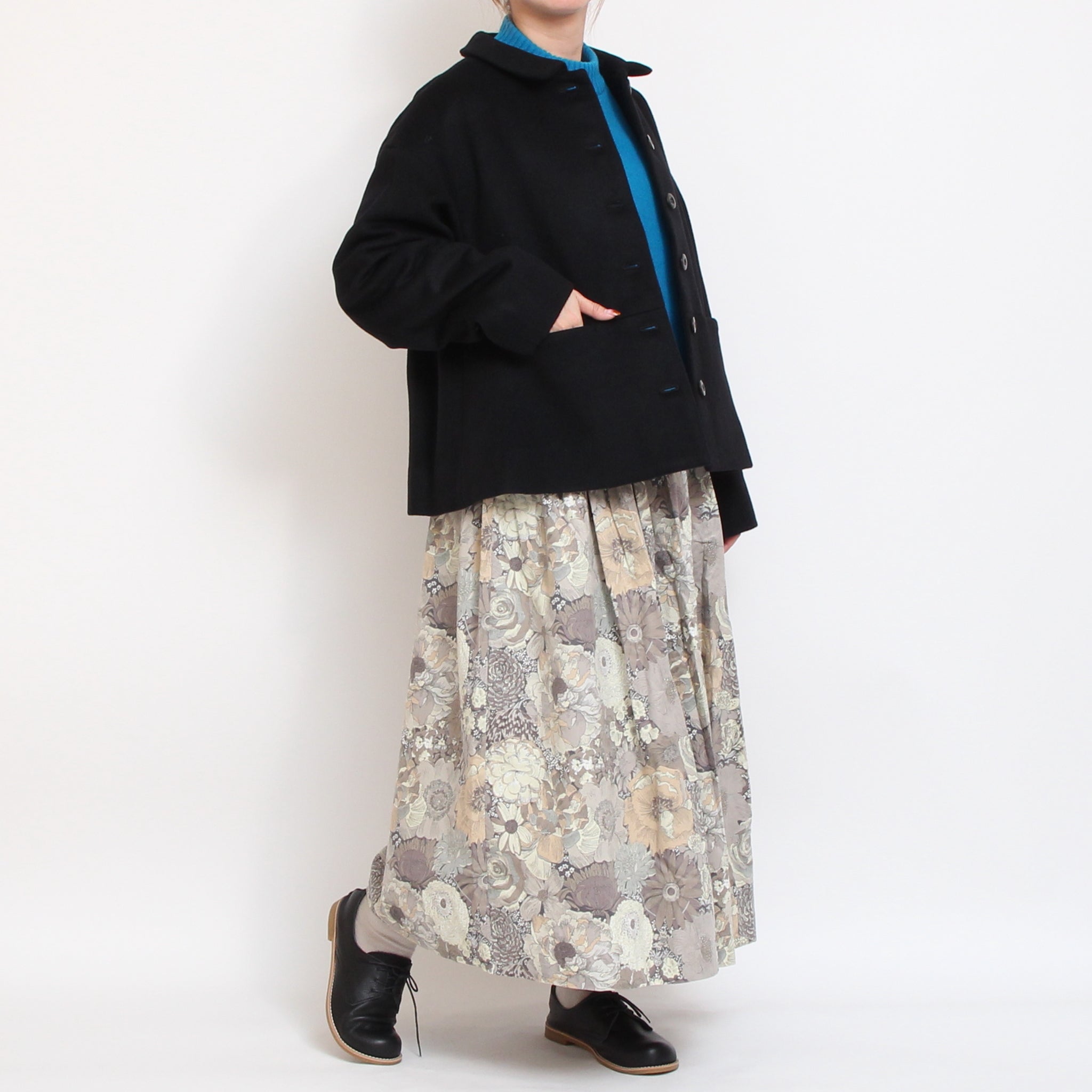 【再値下げ・30%OFF】【ラスト1点ずつ】裏リバティショールカラージャケット(2510)