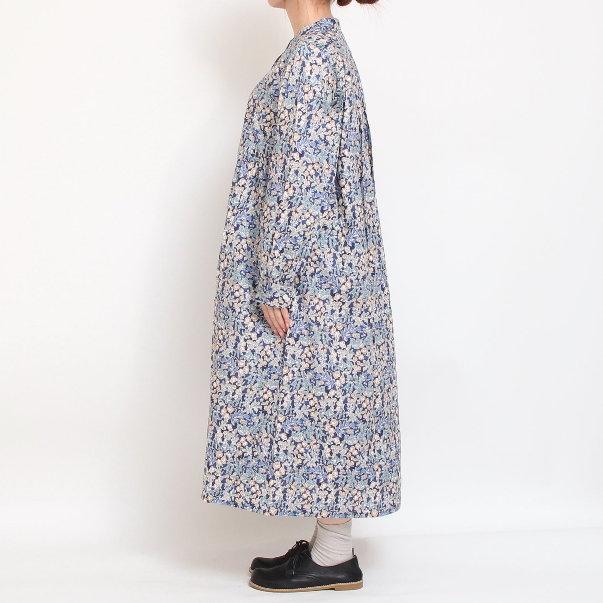 リバティヨーク切替ギャザーワンピース(2510)