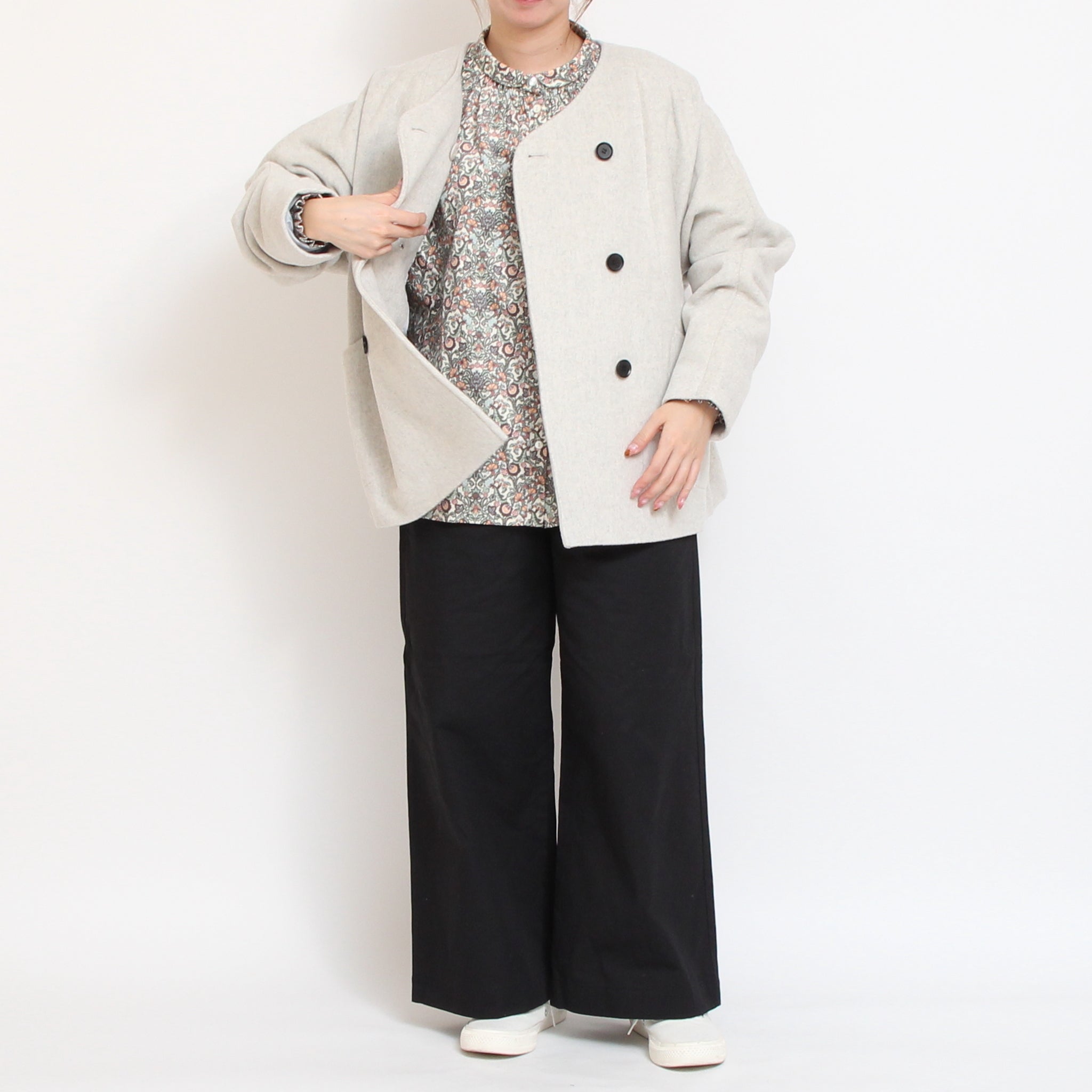 コーデュロイLIBERTY袖シャーリングシャツ(2510)