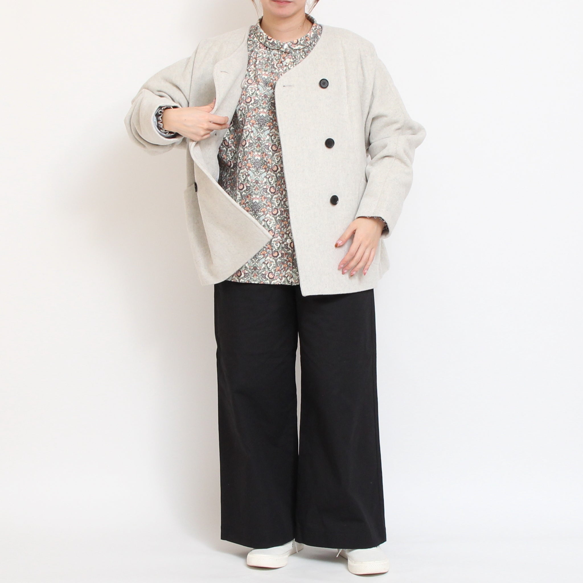 【MOCHAラスト1点】Vent d'ouestライトシャギーメルトンジャケット2510