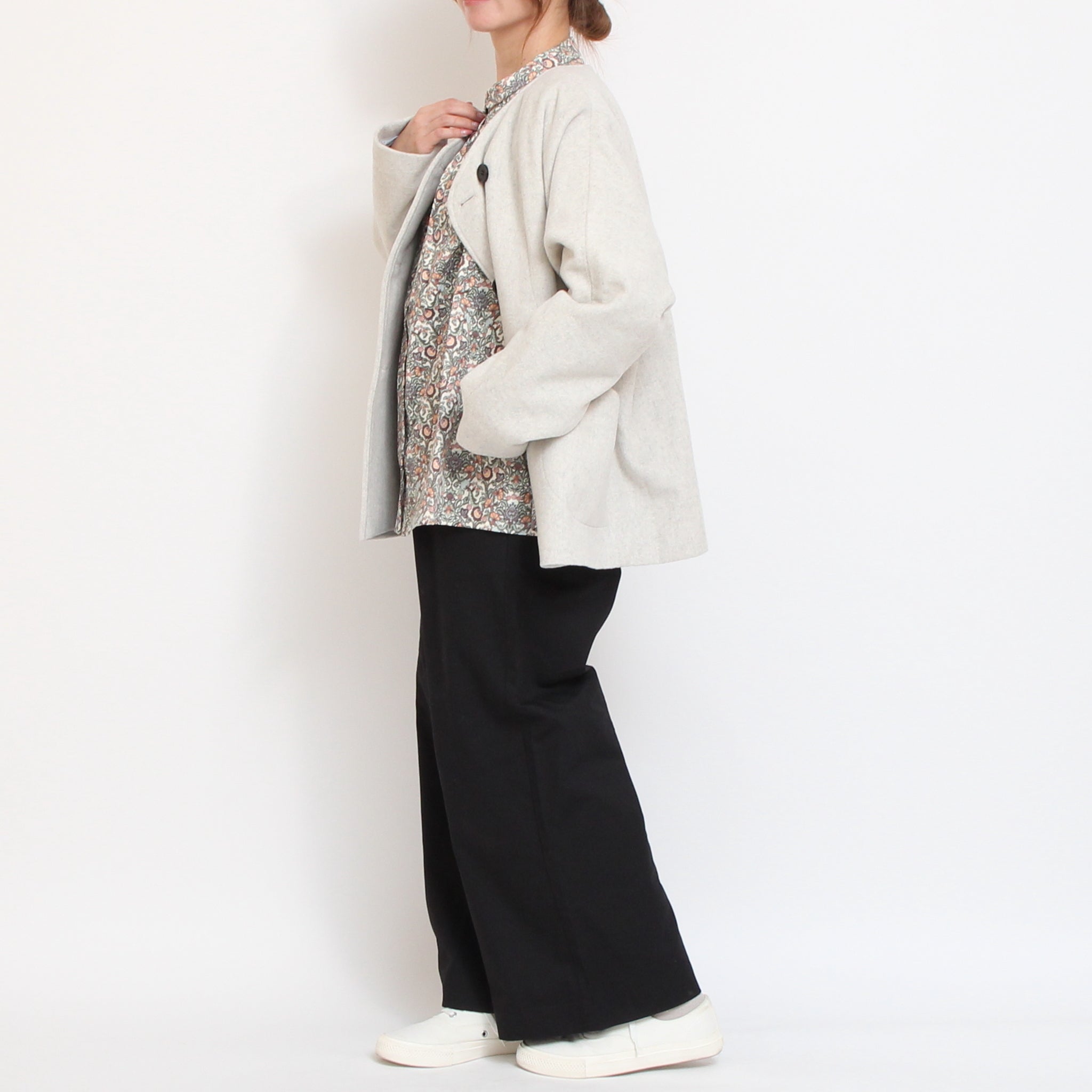 【MOCHAラスト1点】Vent d'ouestライトシャギーメルトンジャケット2510