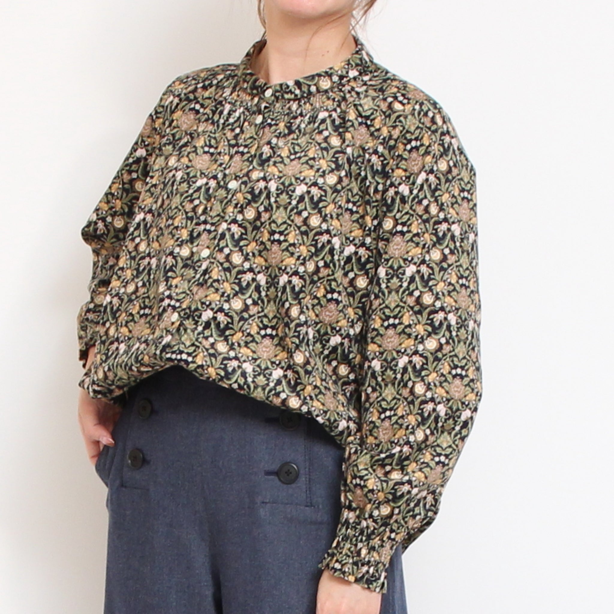 コーデュロイLIBERTY袖シャーリングシャツ(2510)