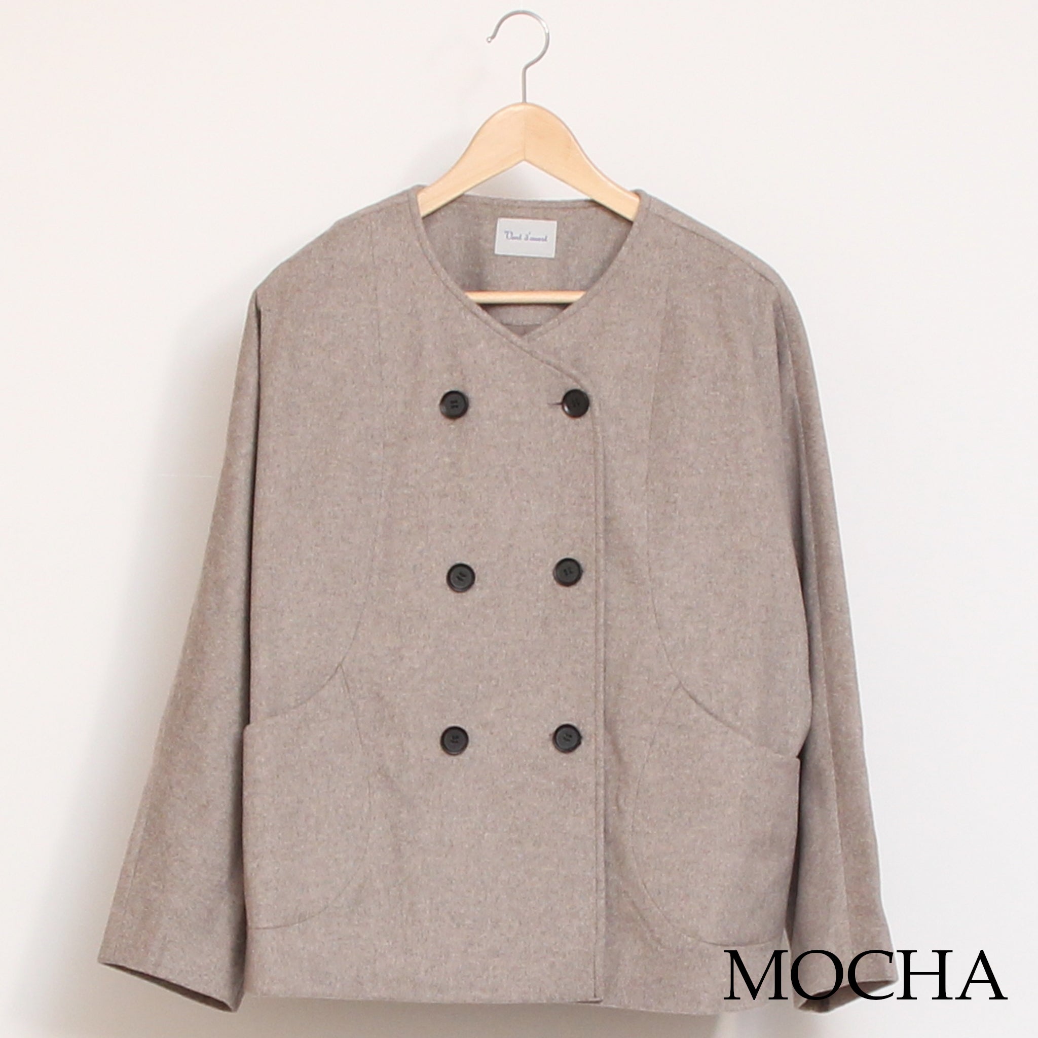 【再値下げ・40%OFF】【MOCHAラスト1点】Vent d'ouestライトシャギーメルトンジャケット2510