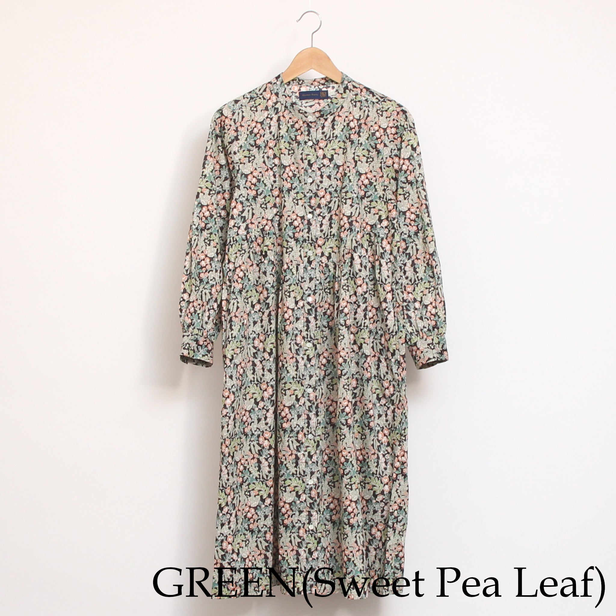【20%OFF】【GREEN残り僅か】リバティヨーク切替ギャザーワンピース(2510)