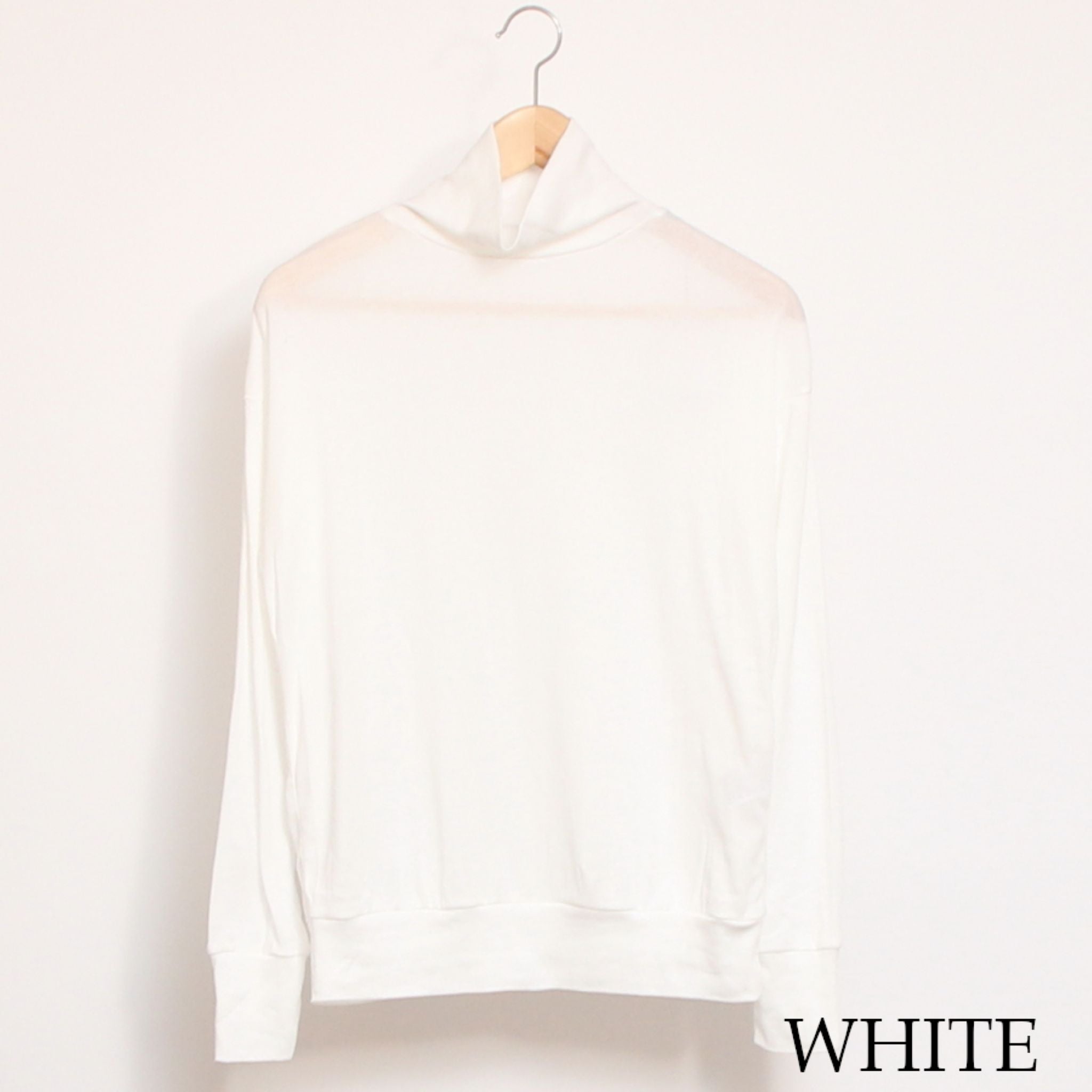 【IVORYラスト1点】NARUハイネックゆったりプルオーバー25