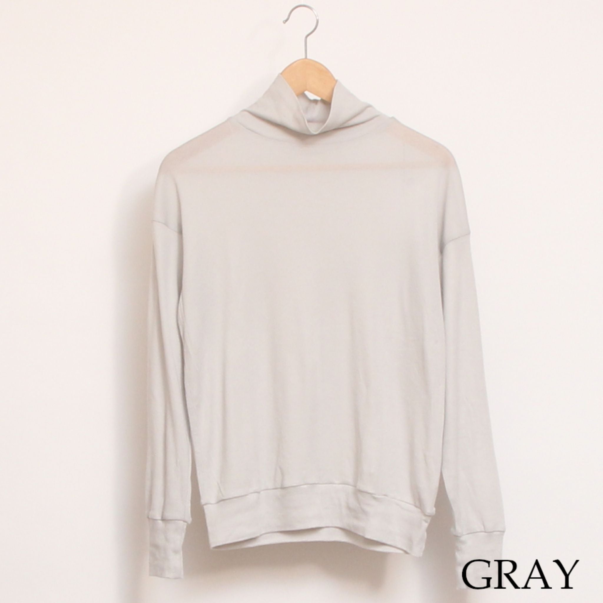 【IVORYラスト1点】NARUハイネックゆったりプルオーバー25