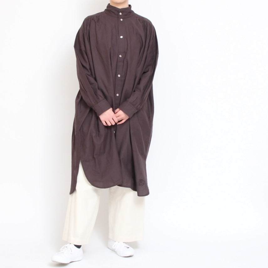 【CHARCOAL GRAYのみ ラスト1点】Brocanteカディシャツワンピース