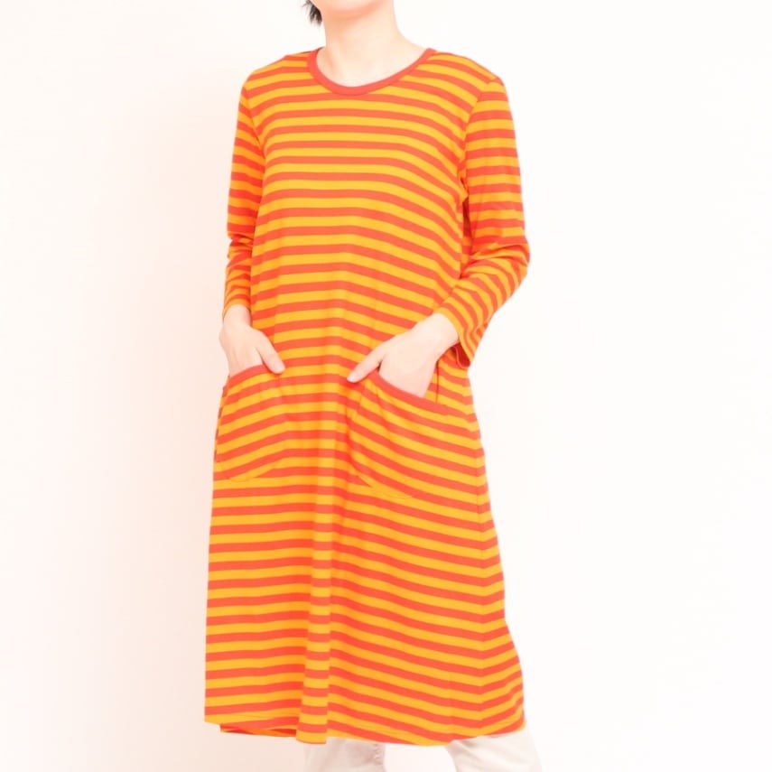 【50％OFF】【ラスト1点】marimekko 7分袖ワンピース TIIA2016SS 43142