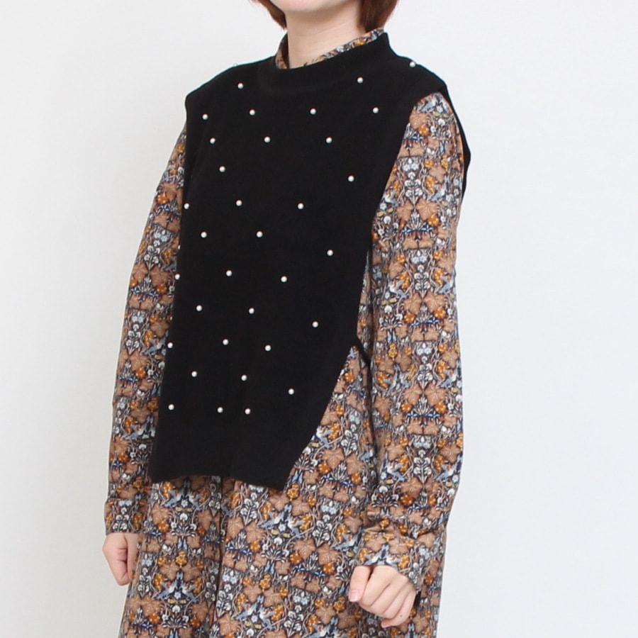 【50%OFF】sosottoパールニットベスト