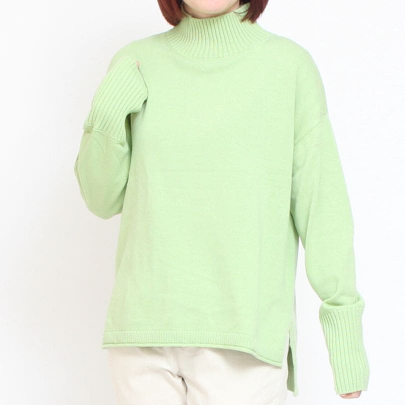 【MINTのみ】mao madeソフトコットンハイネックプルオーバー(2411)