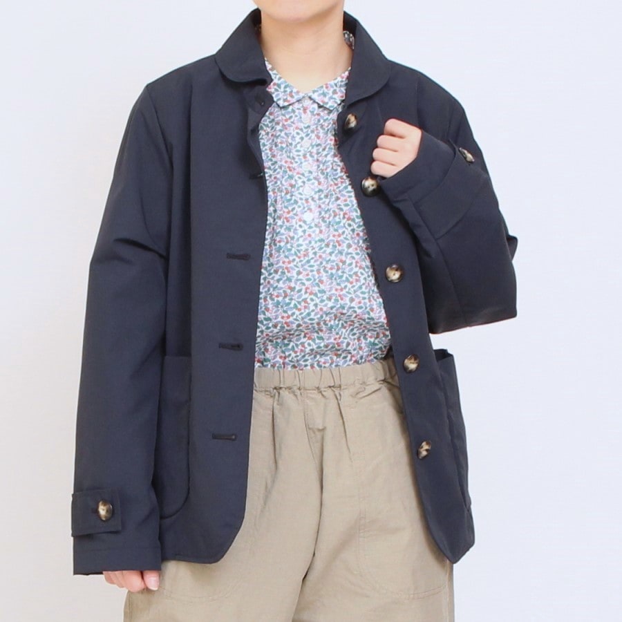 【30％OFF】【NAVYのみ 残り僅か】裏リバティショールカラージャケット(2502)