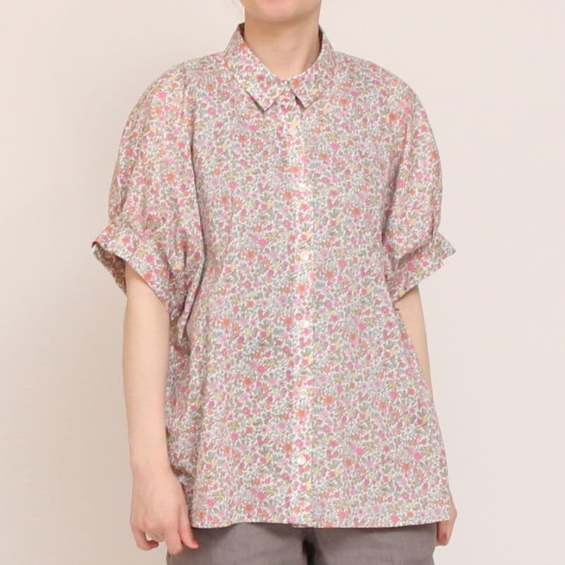 【20％OFF】【PINKのみ ラスト1点】LIBERTYドルマンスリーブシャツ