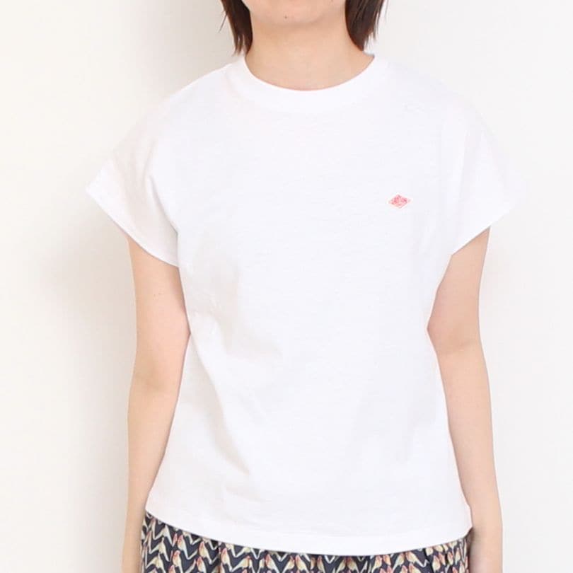 【WHITEのみ 残り僅か】DANTON フレンチスリーブTシャツ