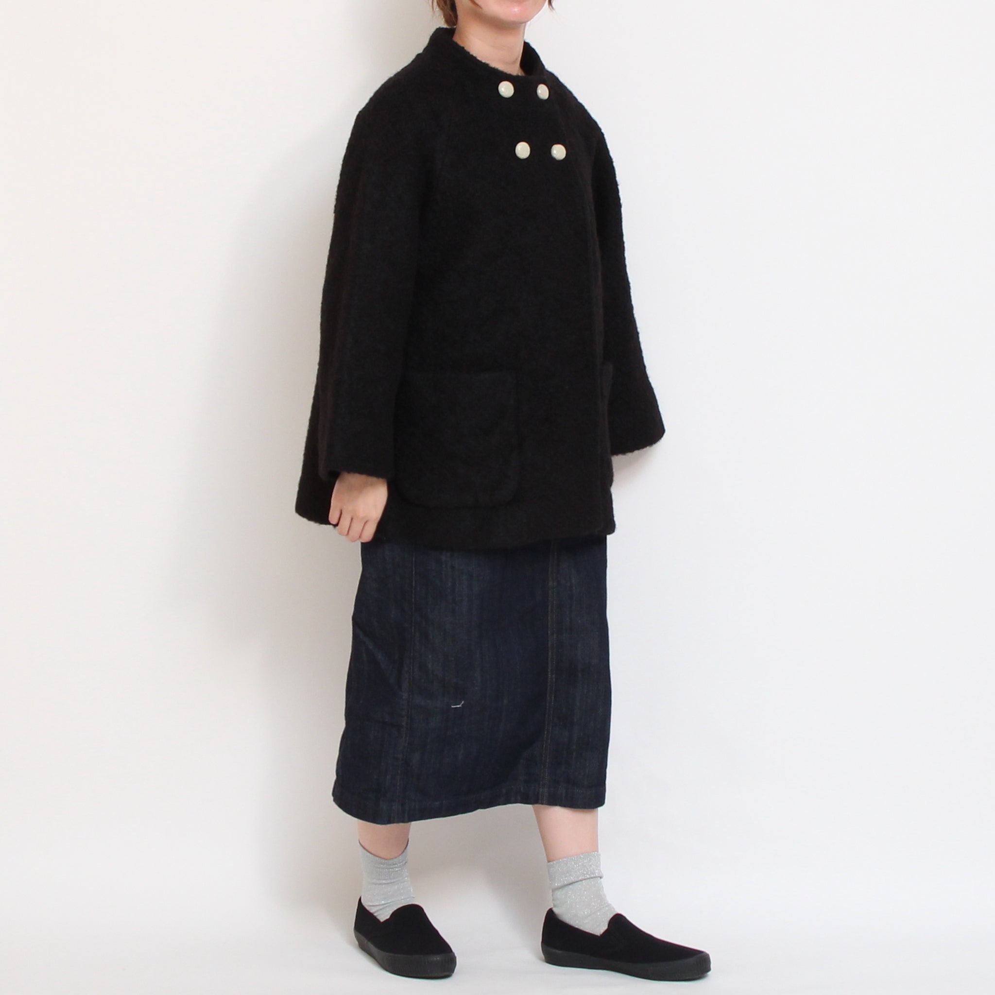 【BLACKラスト1点】Pont de Chalonsダブルショートコート