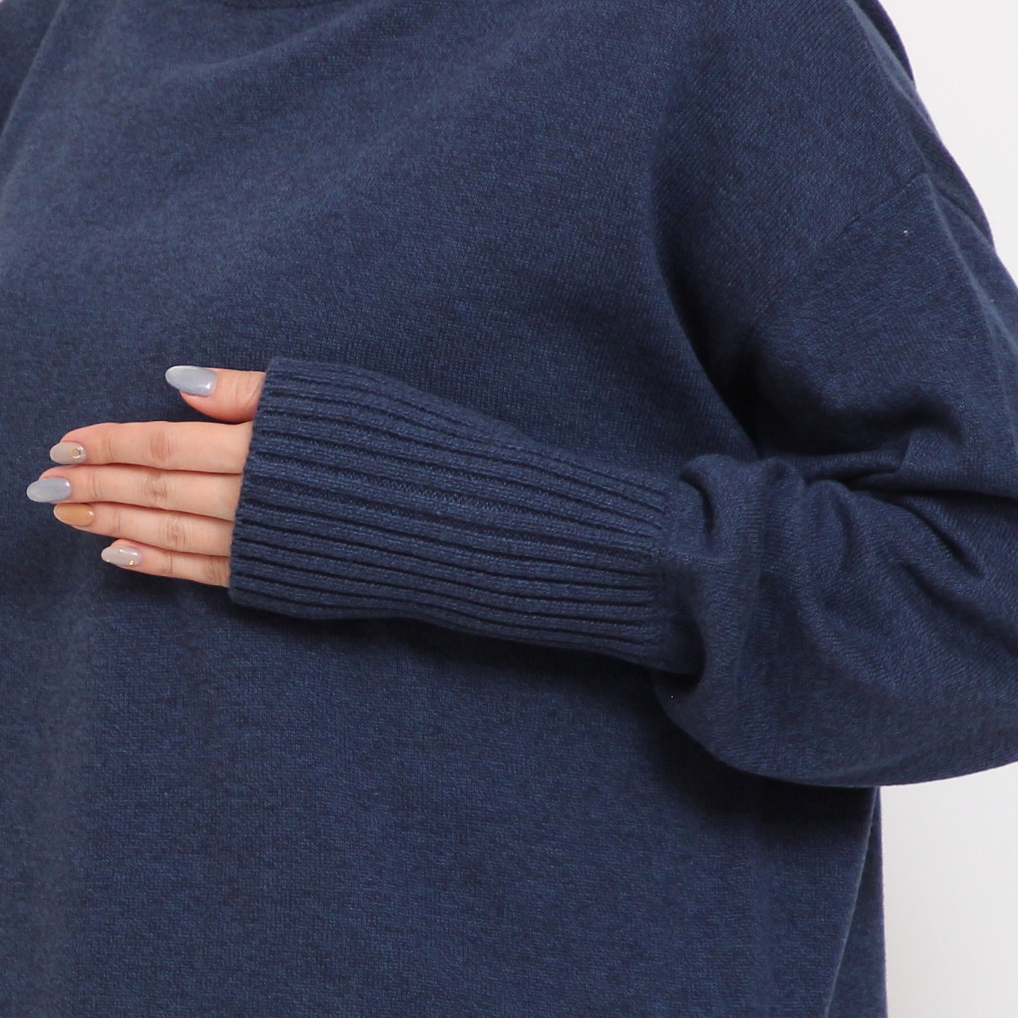 【WINE・NAVY残り僅か】 mao madeソフトコットンハイネックプルオーバー2510