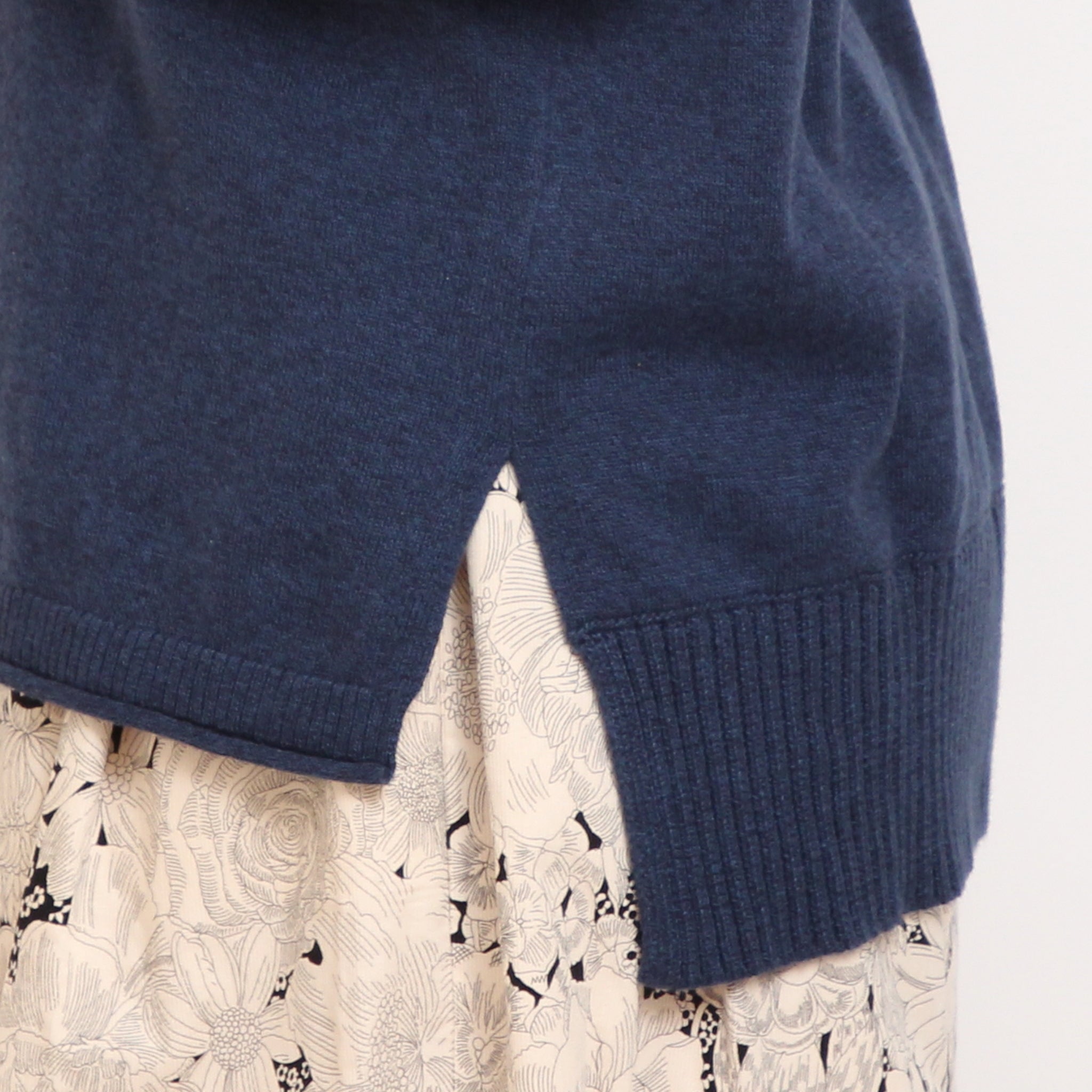 【WINE・NAVY残り僅か】 mao madeソフトコットンハイネックプルオーバー2510