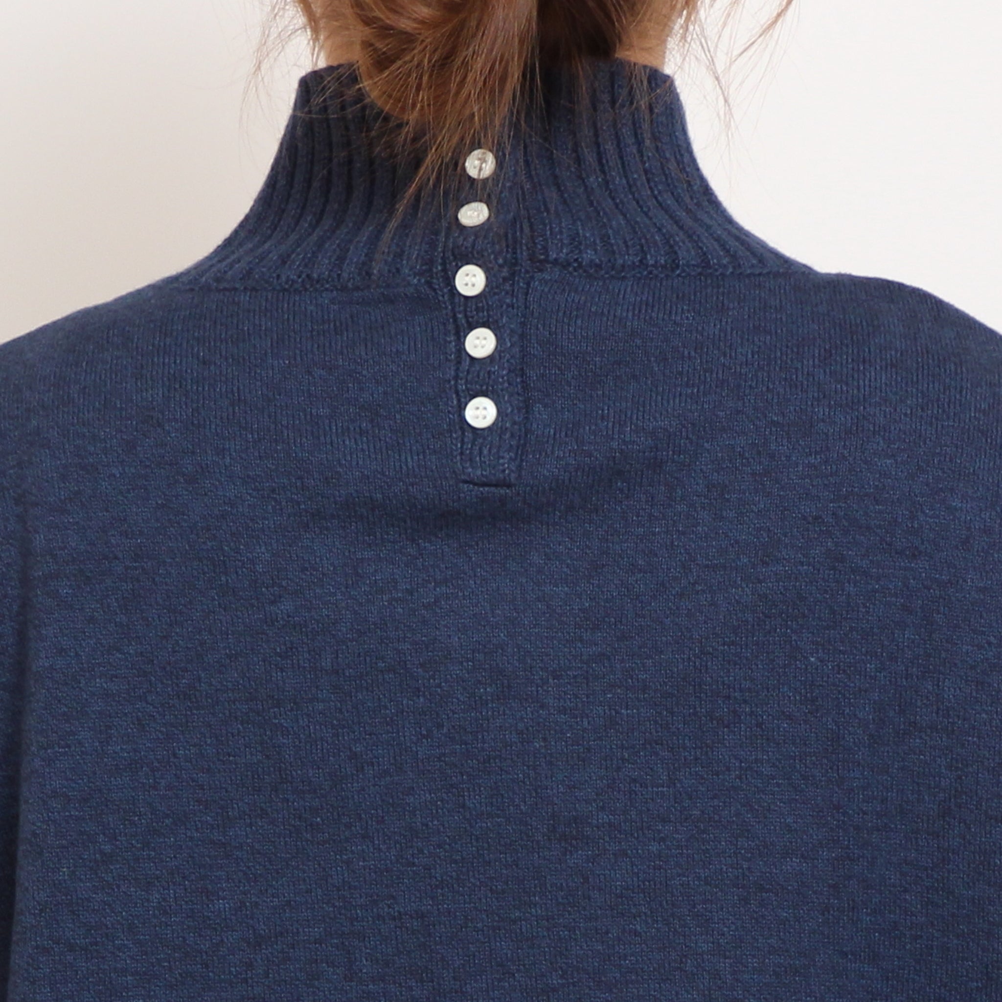 【WINE・NAVY残り僅か】 mao madeソフトコットンハイネックプルオーバー2510