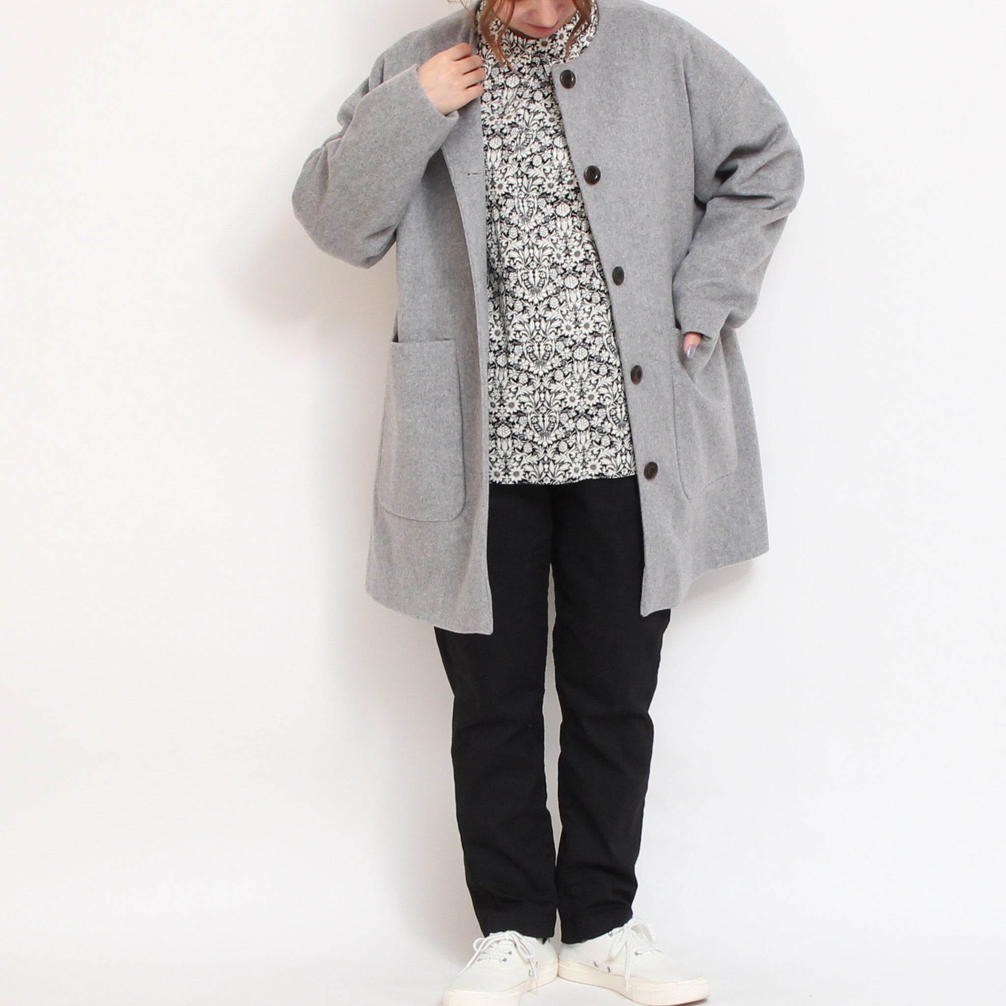 コーデュロイLIBERTYモックネックプルオーバー(2511)